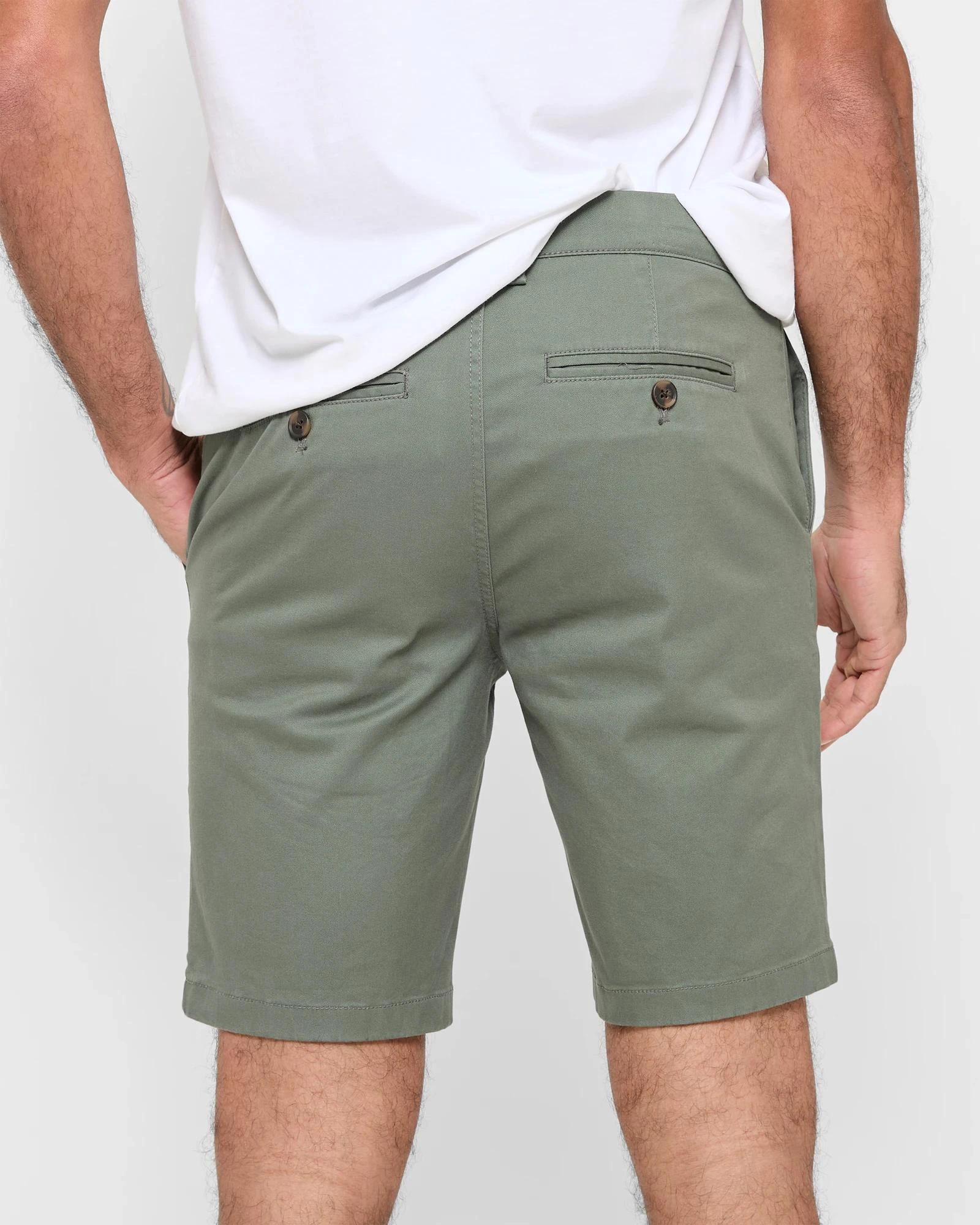 4 Target Australian Cotton Blend Slim Chino Shorts KHAKI, 4 of 5