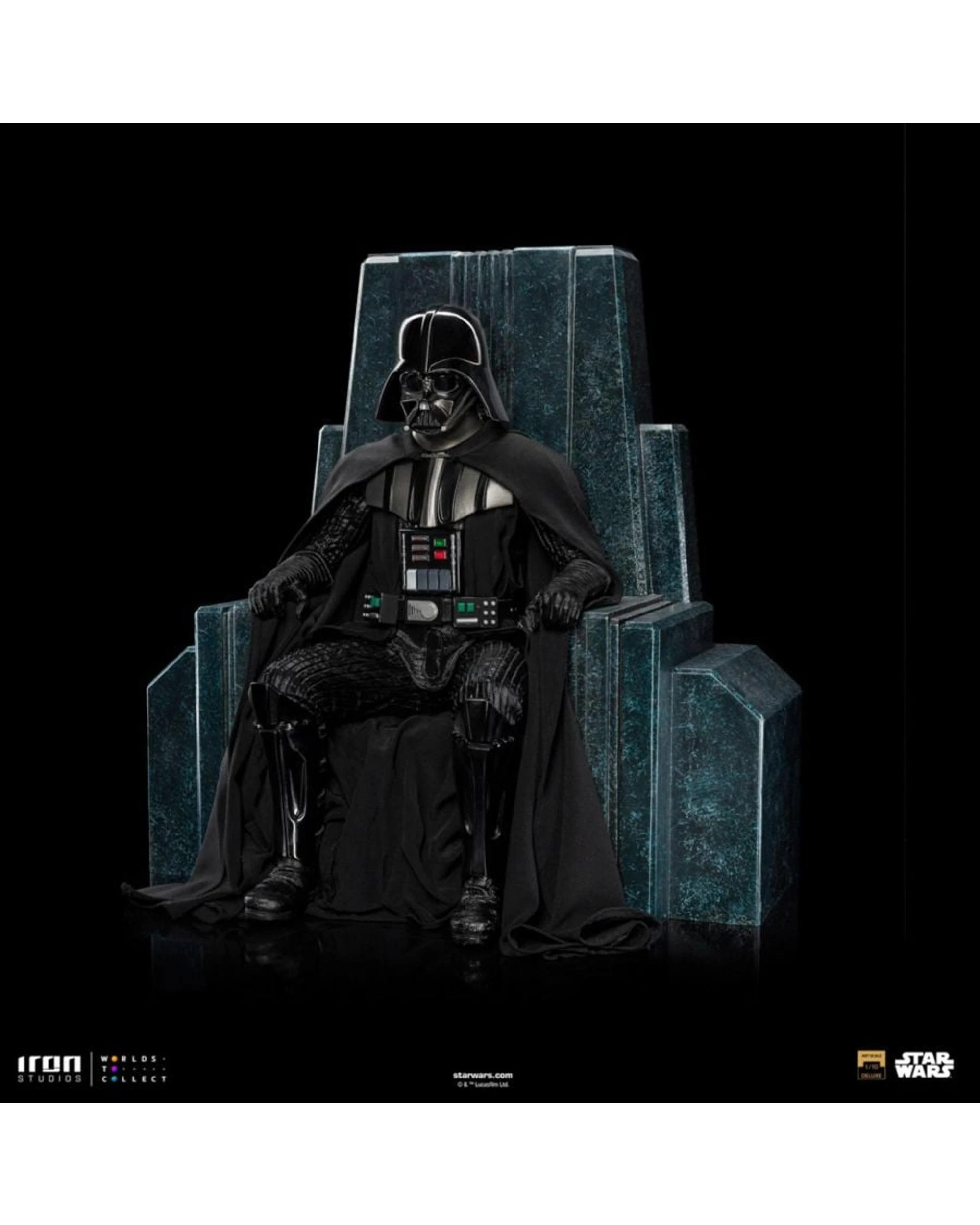 4 Star Wars Darth Vader Darth Vader on Throne 1:10 Scale Statue, 4 of 10
