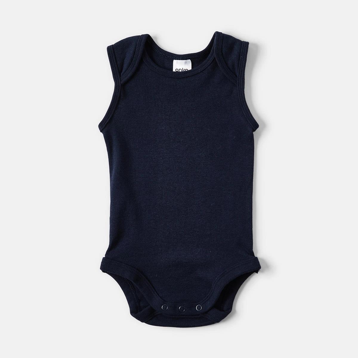 5 5 Pack Sleeveless Bodysuits Blue, 5 of 8
