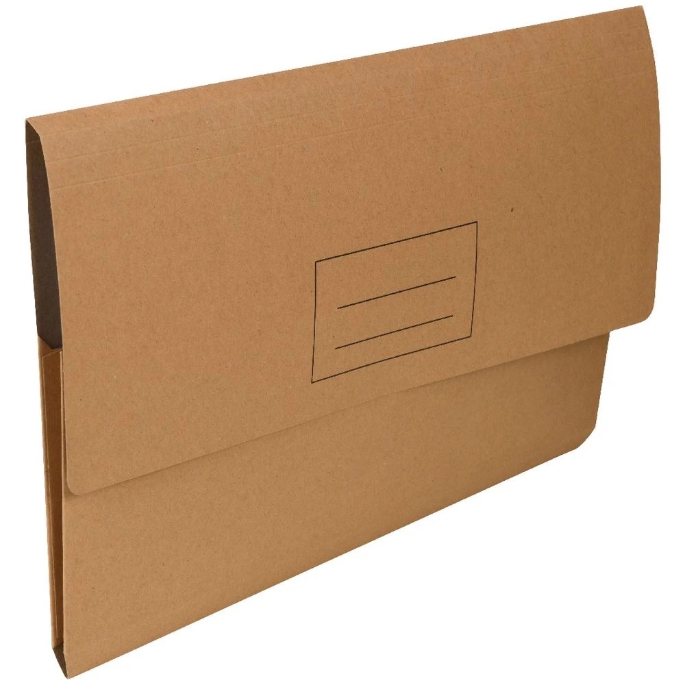 2 J.Burrows Document Wallet 250GSM Kraft, 2 of 3
