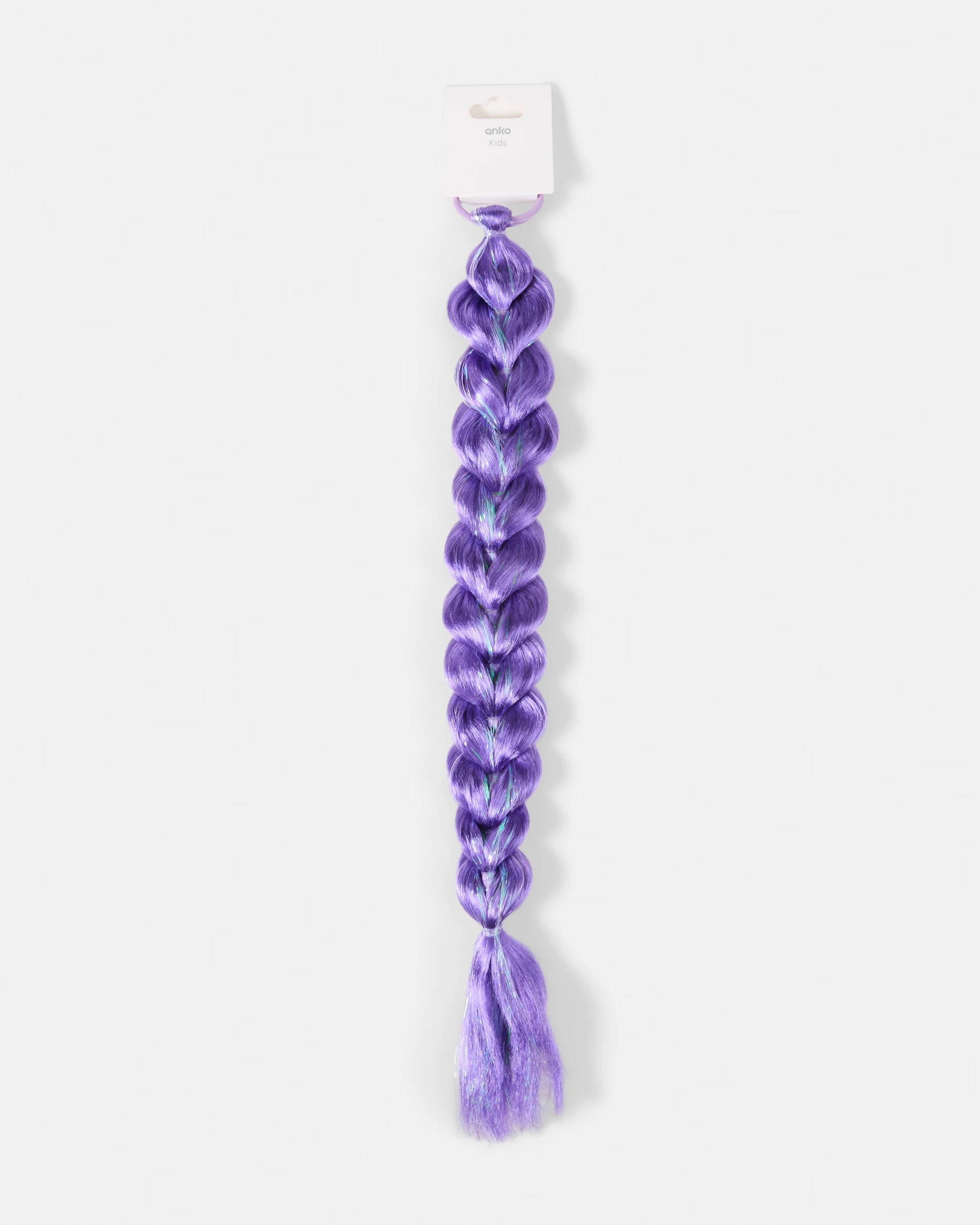 1 Purple Plait Hair Extension Hair Tie, 1 of 4