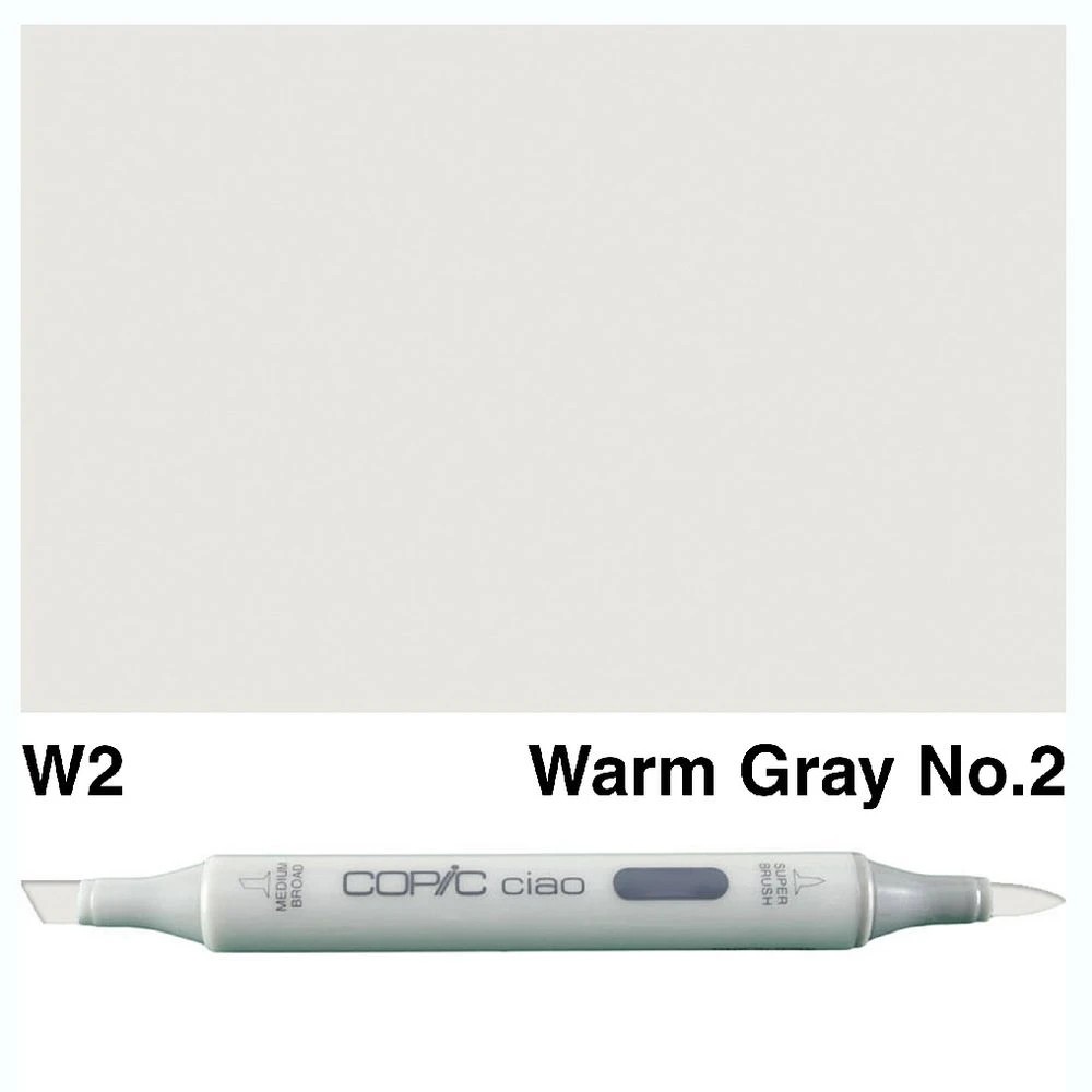 3 Copic Ciao Dual Nib Marker W2 Warm Gray No.2, 3 of 3