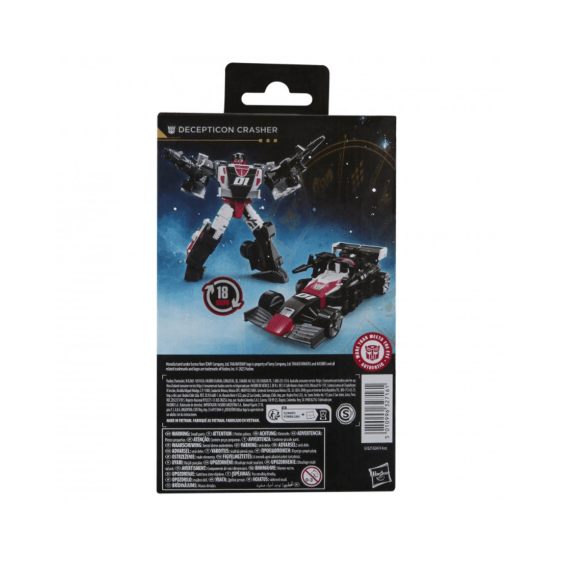 5 Hasbro Transformers Age of the Primes: Deluxe Class Decepticon Crasher Action Figure, 5 of 5
