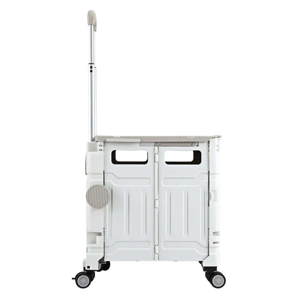 2 Emajin Shopping Trolley Cart 75L Foldable - White, 2 of 2