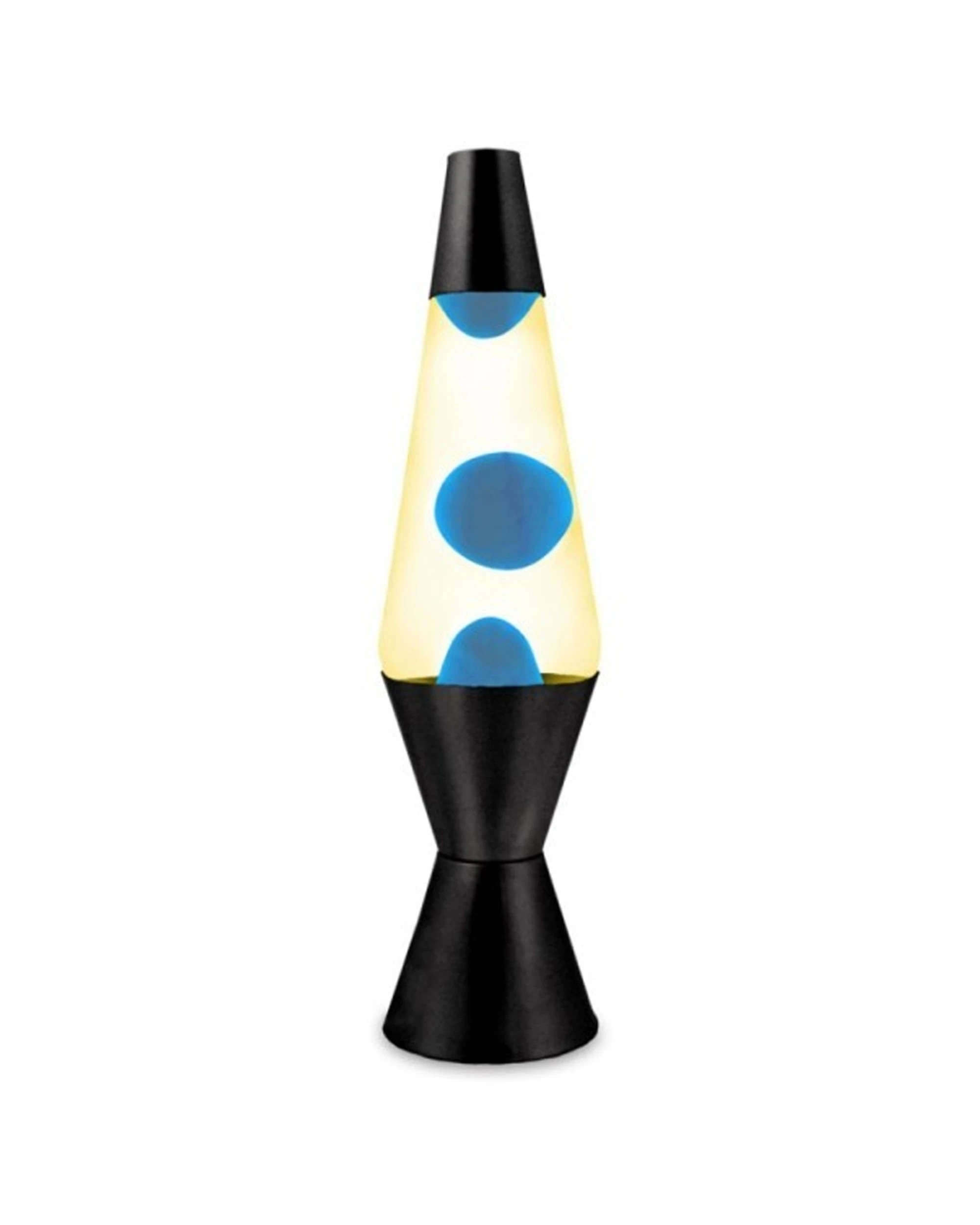 3 Yellow/blue Wax Liquid Lava Lamp Party Decor Night Light Black Retro Set 37cm - Black, 3 of 3