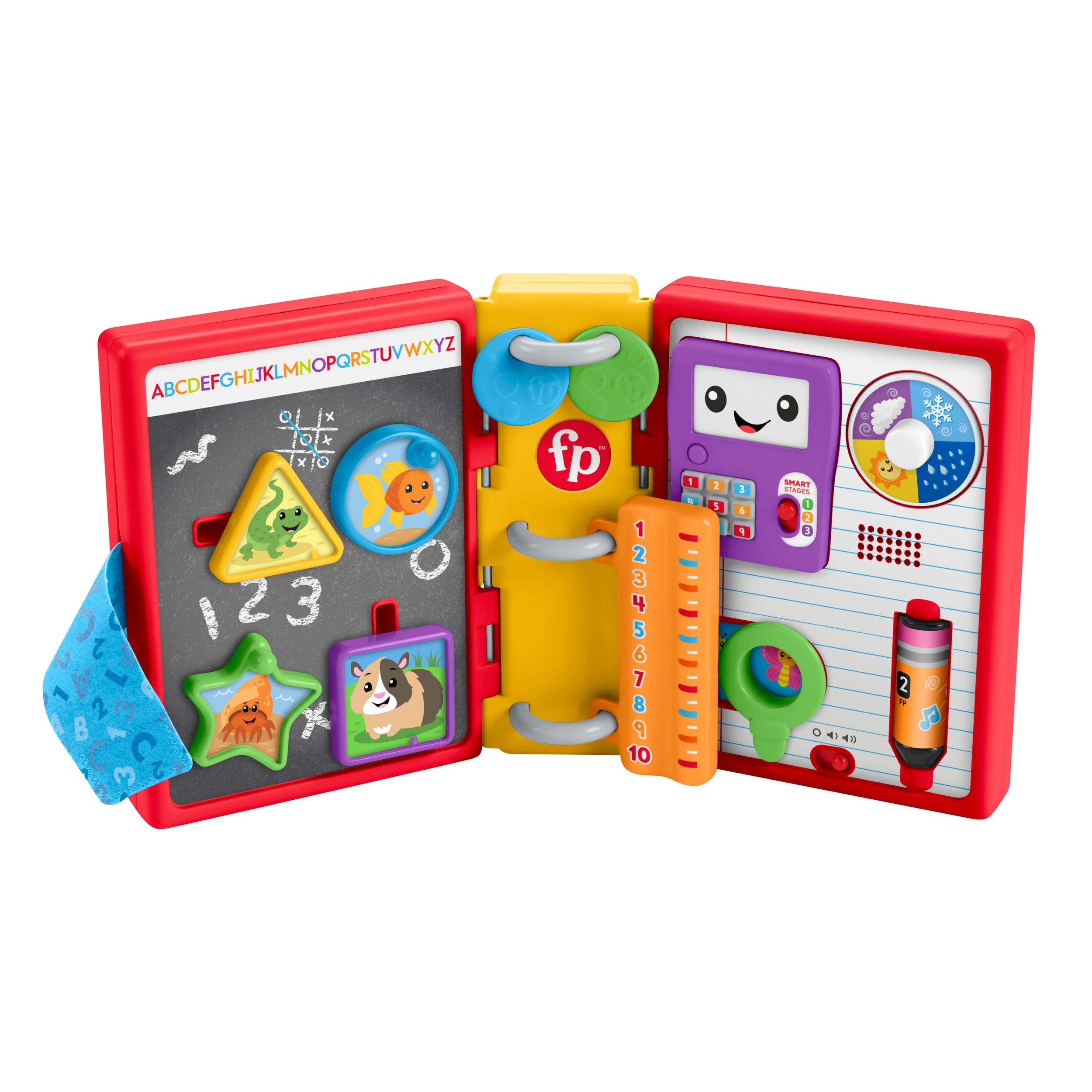 2 Fisher-Price Laugh and Learn 123 Schoolbook  Electronic Learning Toy, 2 of 6