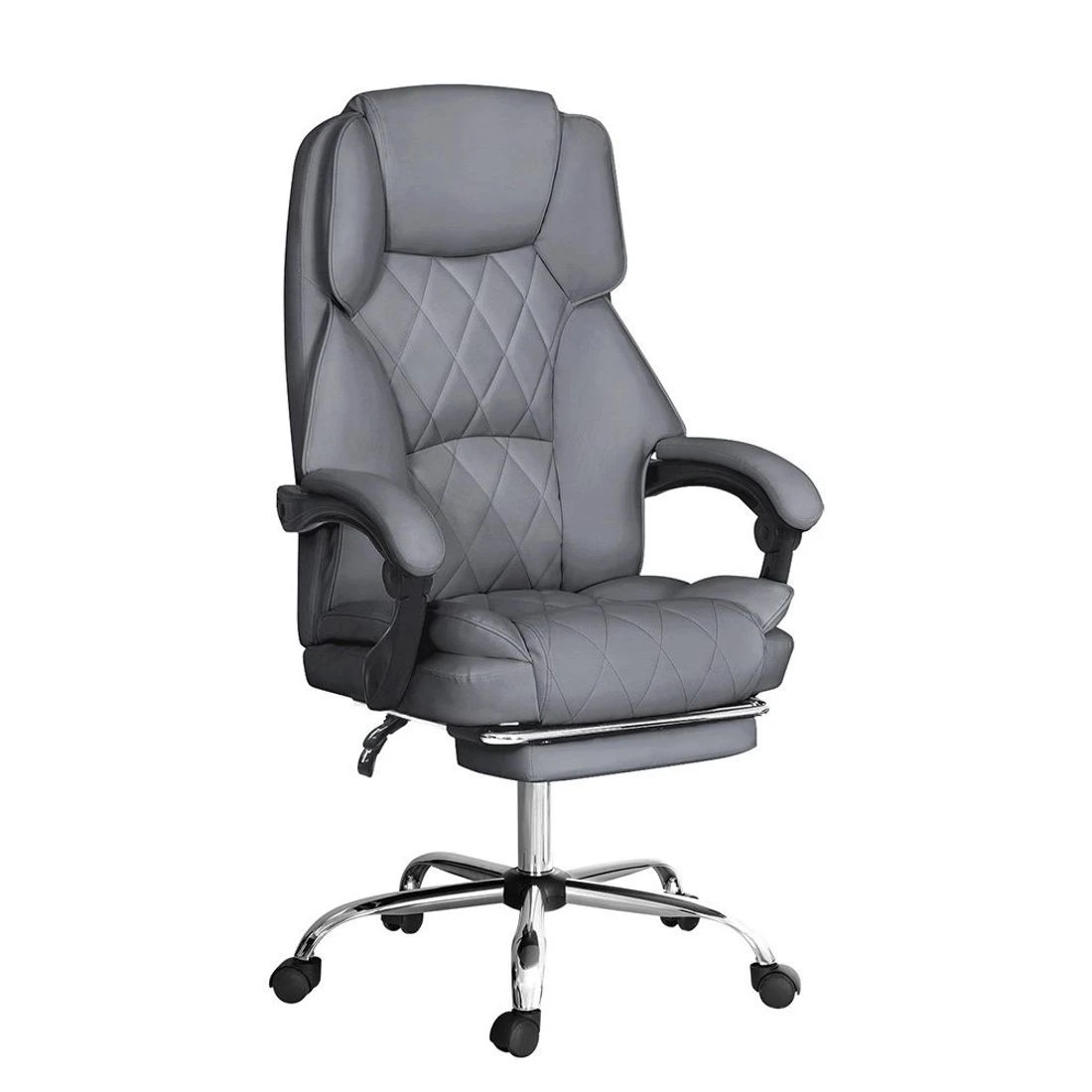 1 Artiss Executive Office Chair Footrest - Grey, 1 of 4