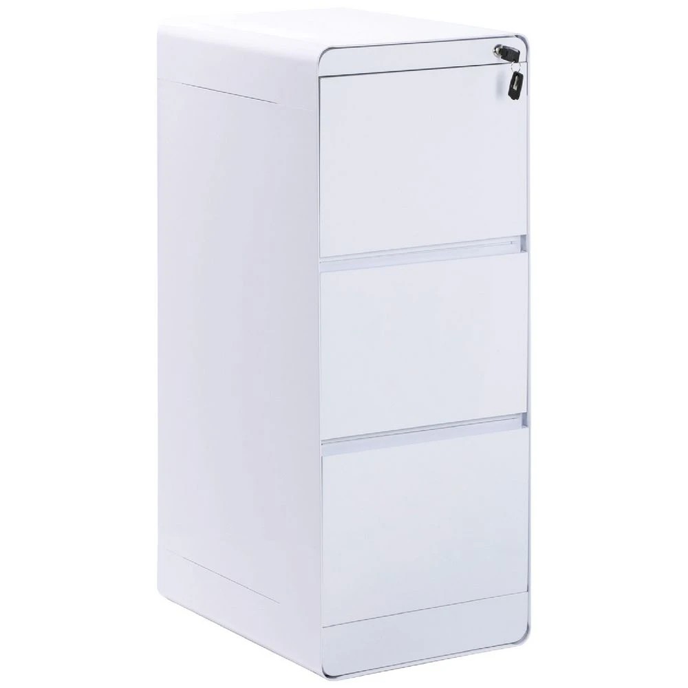 1 Otto Venturo 3 Drawer Filing Cabinet White Cabinets Filing Drawer Cabinets, 1 of 6