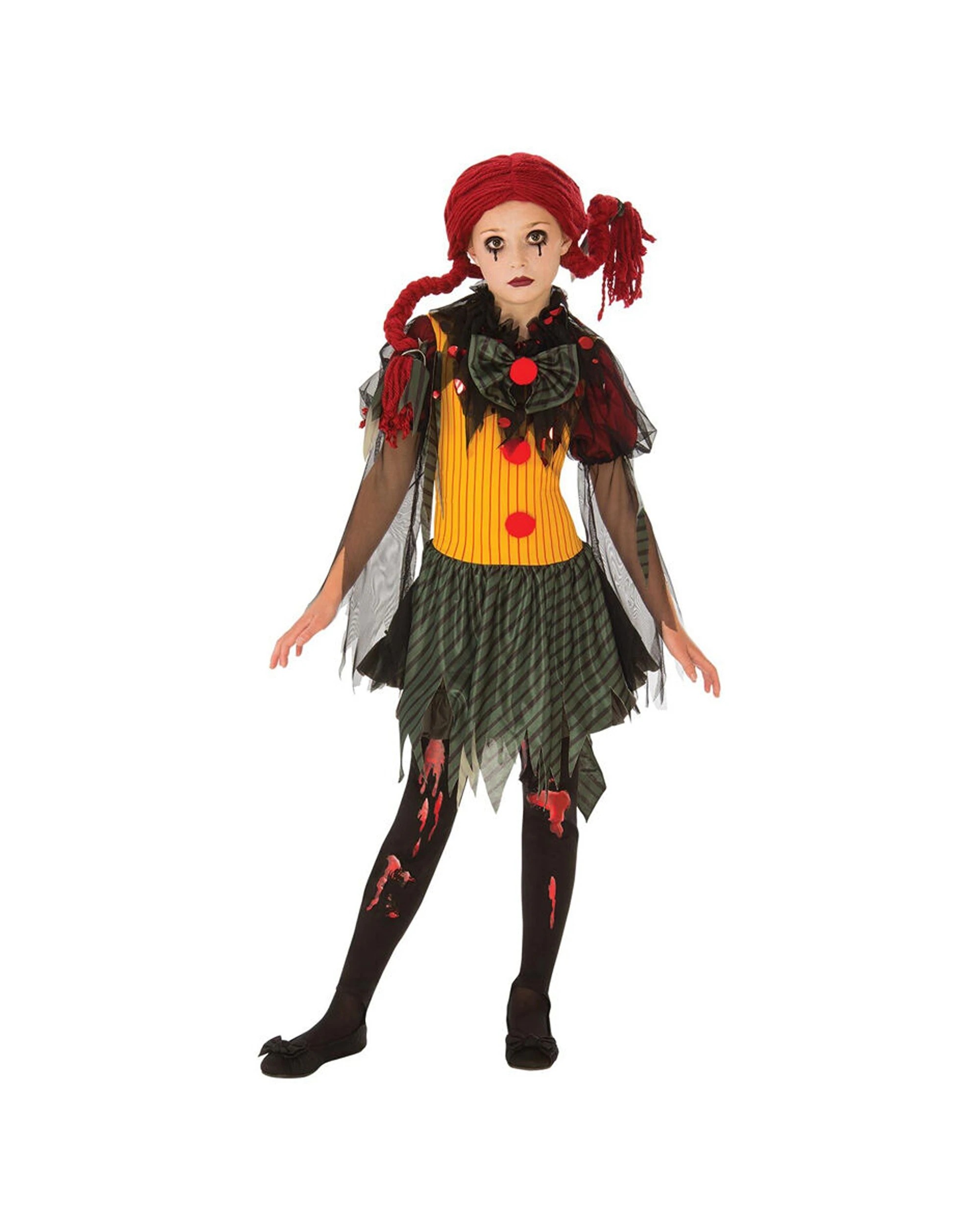 1 Rubies Zombie Girl Clown Girls Dress Up Costume Size L - Multi, 1 of 3