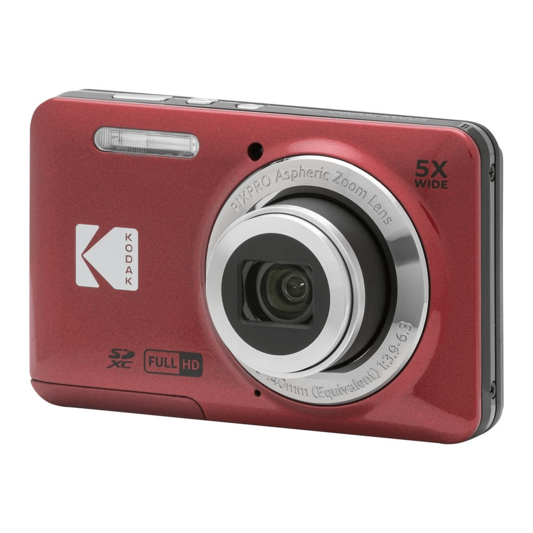 2 Kodak FZ55 16MP Digital Camera Red, 2 of 9