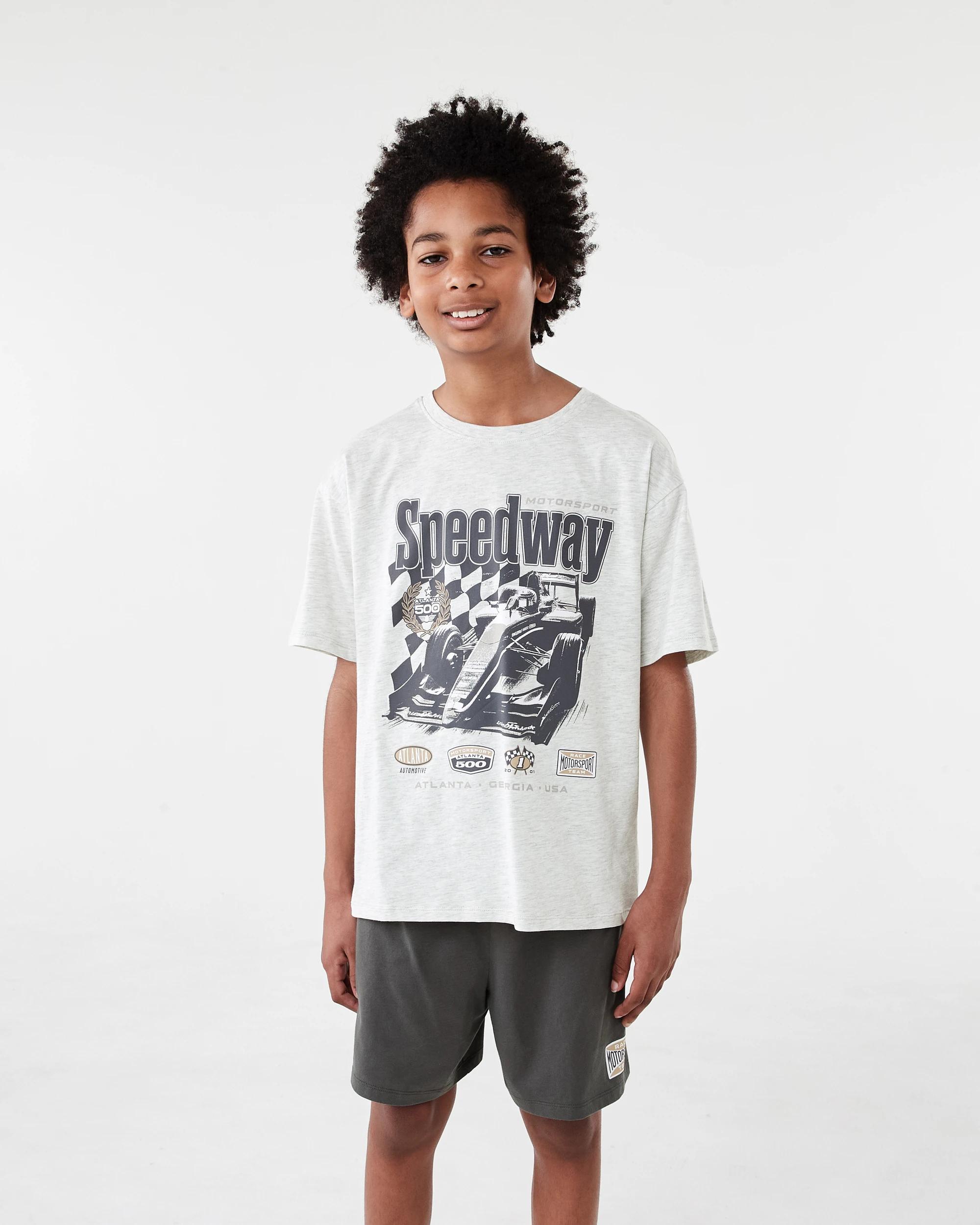 1 Short Sleeve Jersey Pyjama Set GREY SPEEDWAY MOTORSPORT, 1 of 8