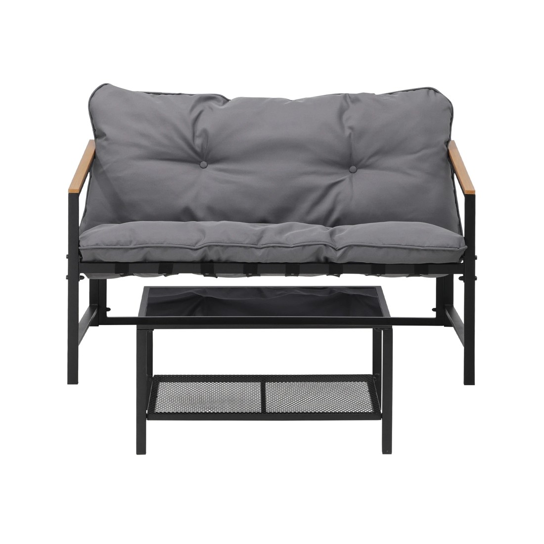 8 Livsip 2 Piece Outdoor Patio Sofa Set Garden Lounge Setting Furniture
 - Multi, 8 of 10