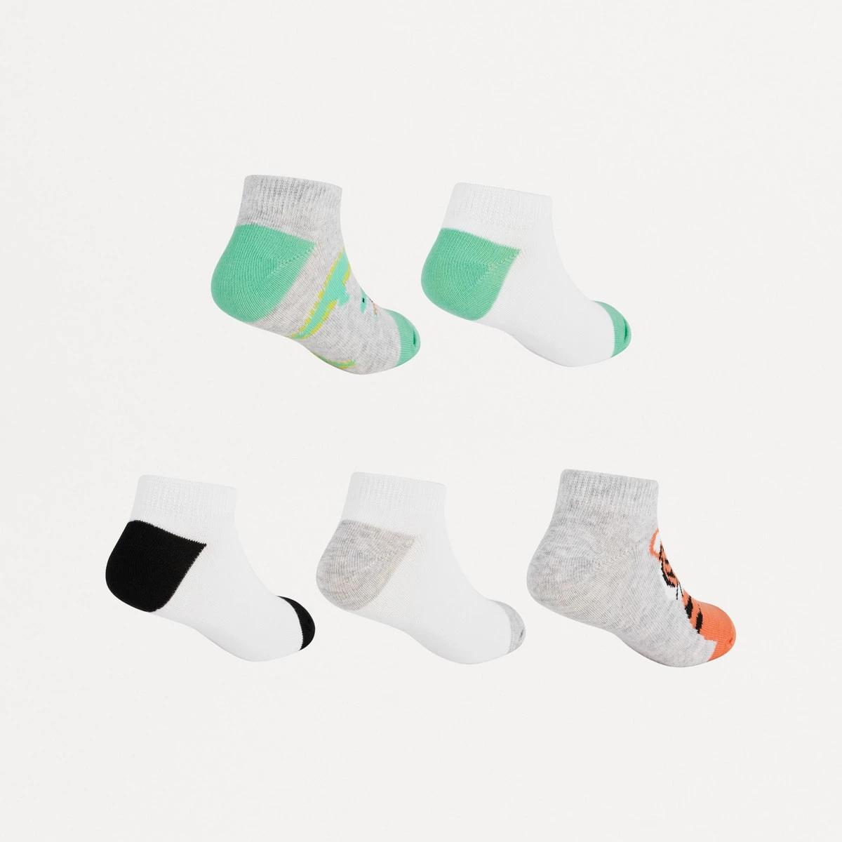 2 5 Pack Low Cut Socks Animals, 2 of 3