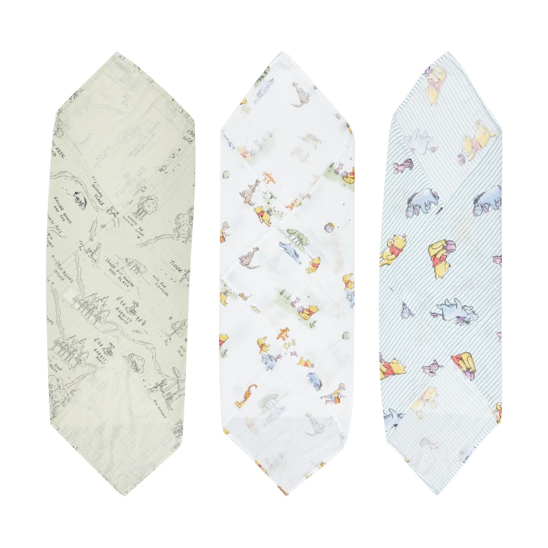 2 3 Pack Disney Baby Winnie the Pooh Muslin Wraps, 2 of 7