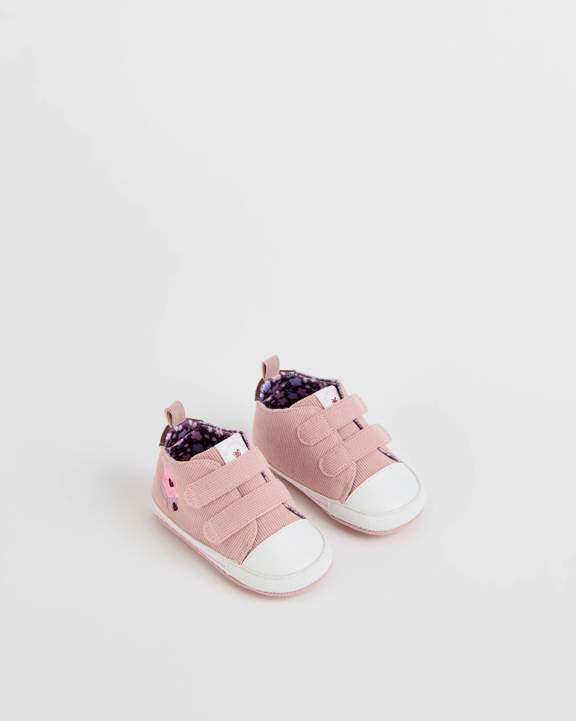 2 Target Baby Pre Walker Embroidered Soft Sole Shoes PINK, 2 of 3