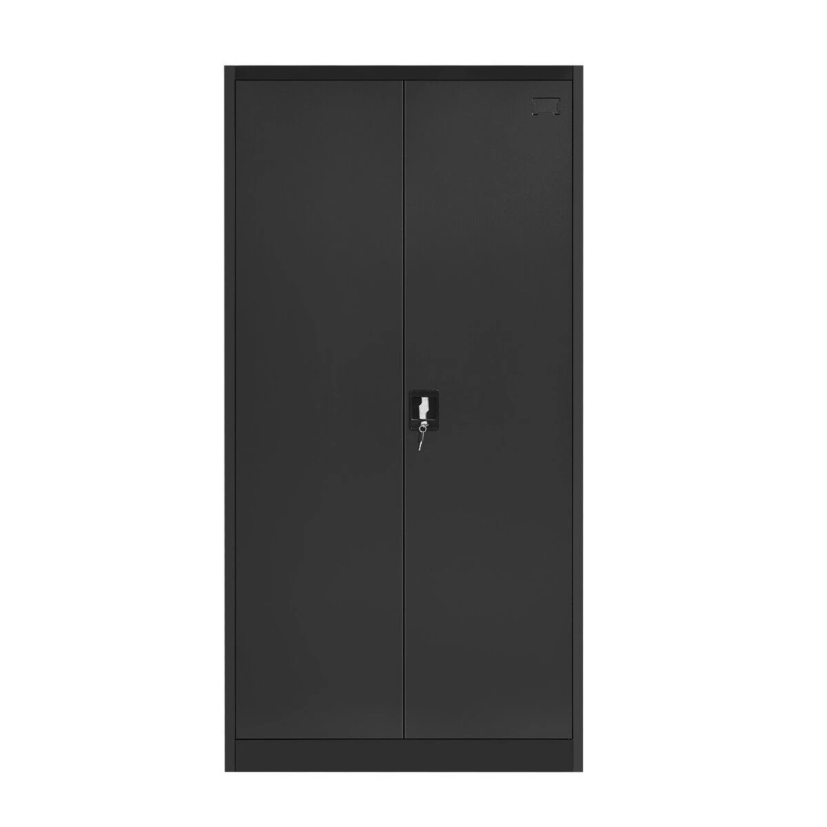 4 Ausway 180cm Steel Filing Cabinet Office Lockable Storage Cupboard 2 Door 4 Shelves, 4 of 4