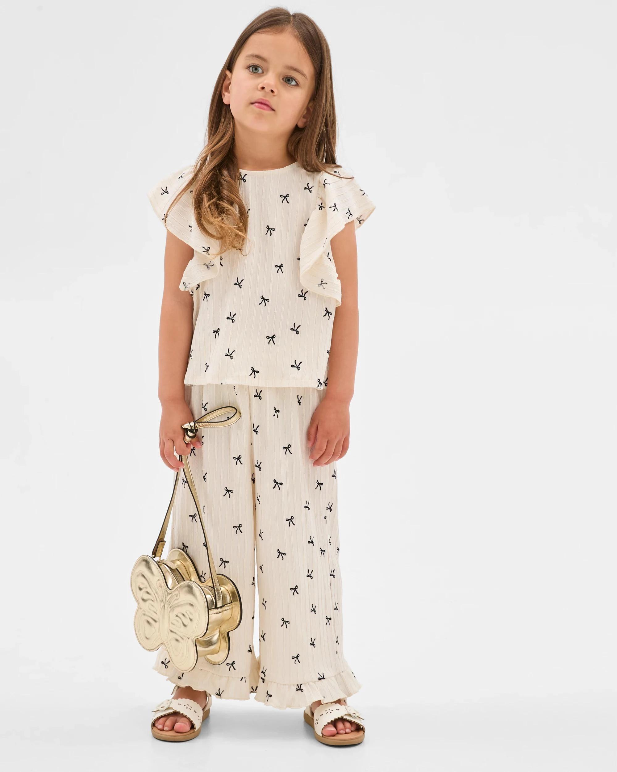 1 Target Fashion Textured Pant WHITE BLACK AOP, 1 of 5