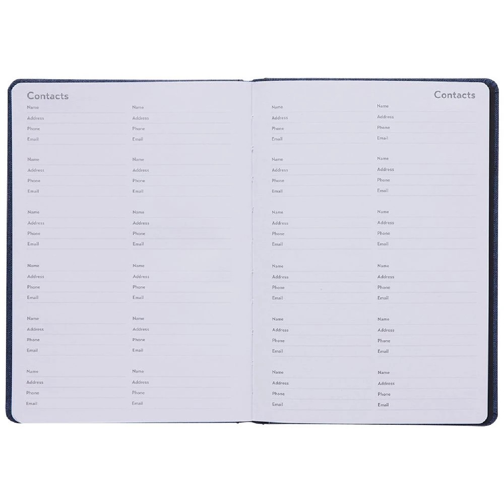 6 Otto A5 Recycled Week to View Undated Diary Navy, 6 of 6