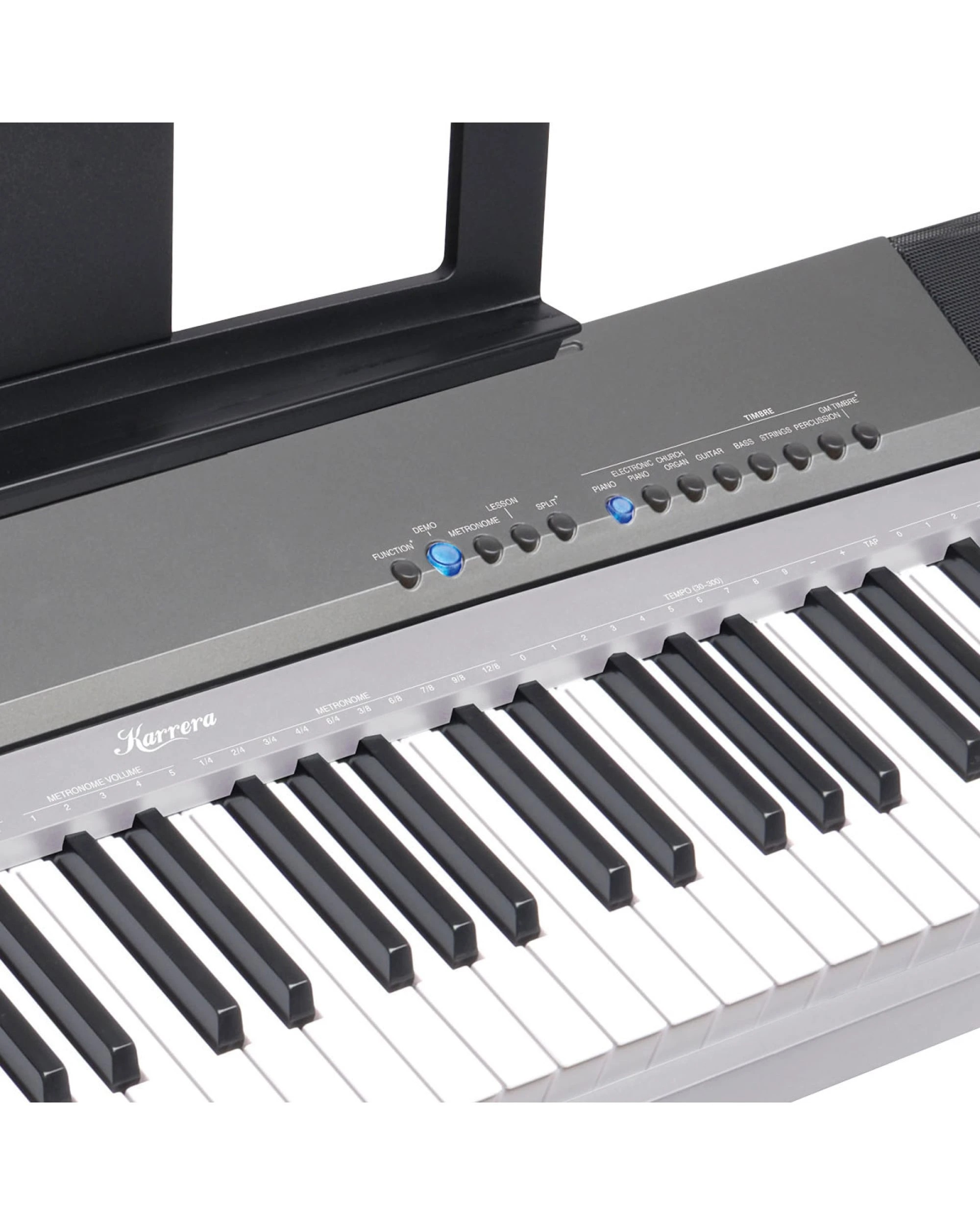 4 Karrera 88 Keys Electronic Keyboard Piano with Stand - Silver, 4 of 6
