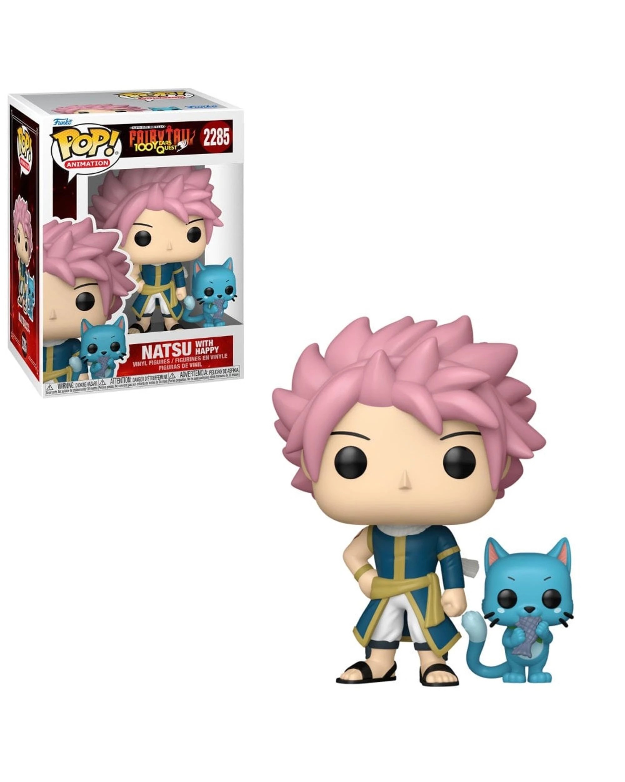 1 Fairy Tail 100 Years Quest Natsu with Happy Funko POP! Vinyl, 1 of 3