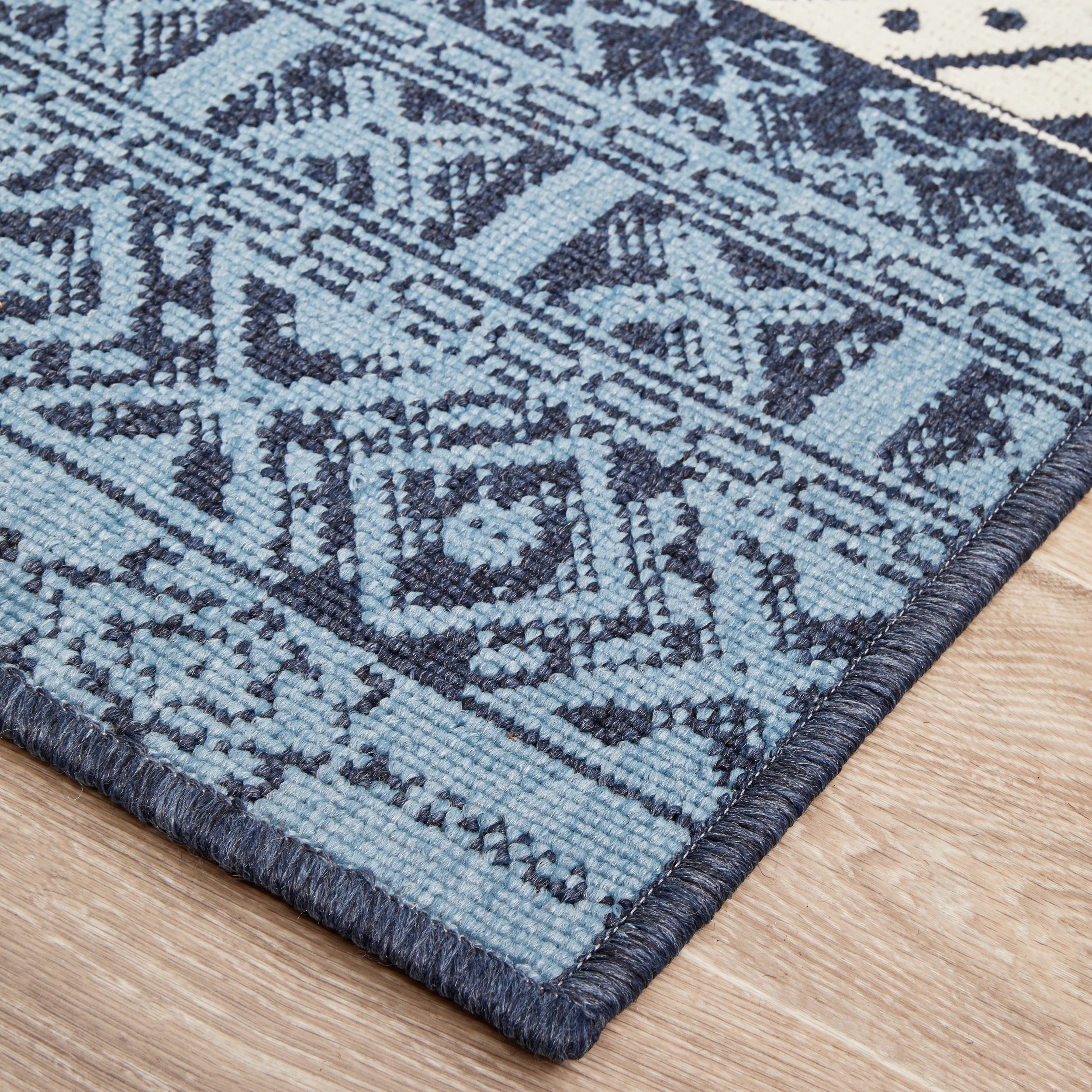 5 Common Ground Rugs Coastline 3333 160x110cm - Small Outdoor Rug - Blue, 5 of 8
