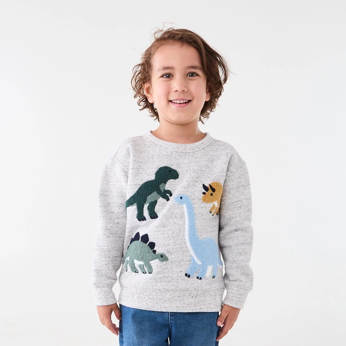 1 Boucle Crew Neck Sweatshirt Mrl Dino, 1 of 9