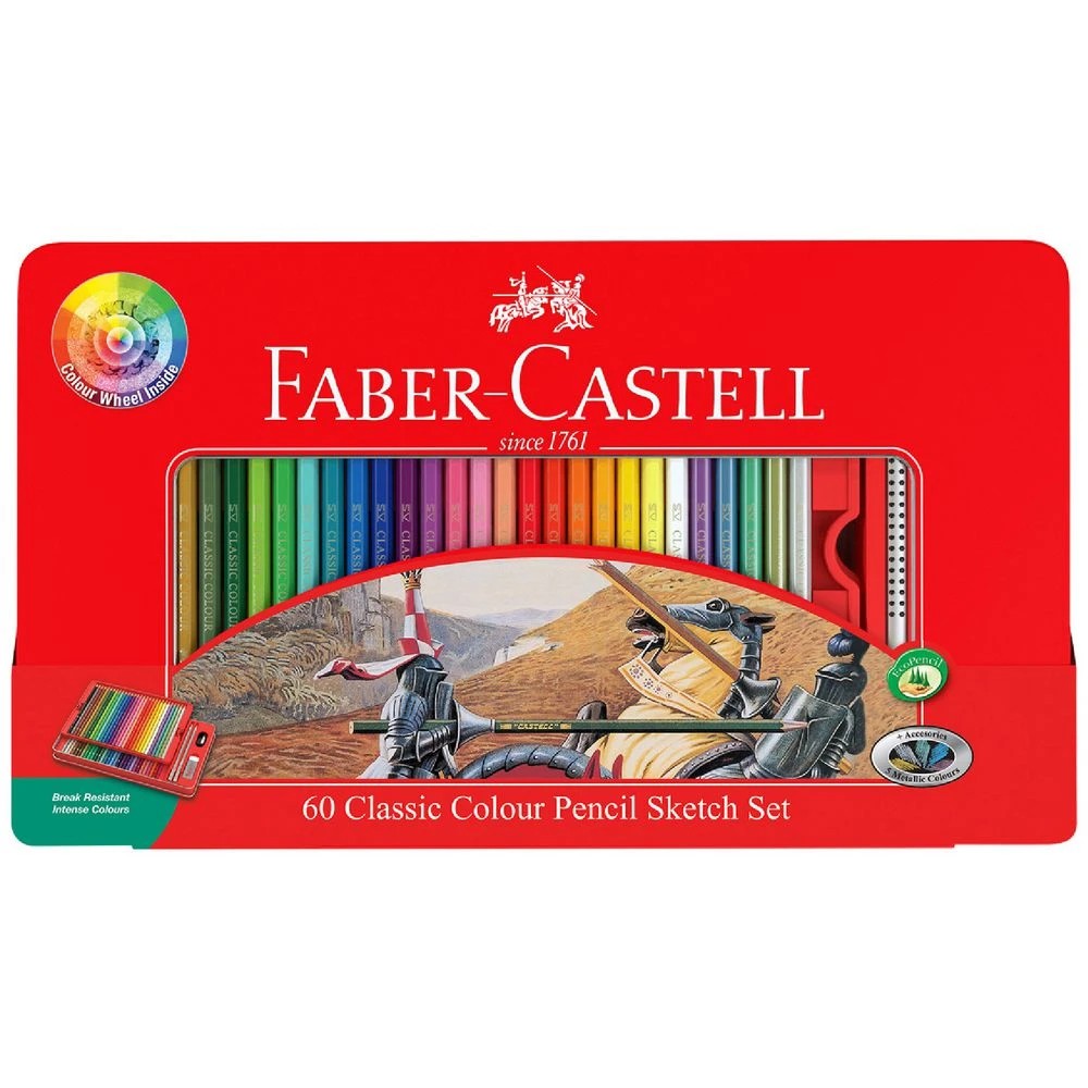 1 Faber-Castell Colour Pencil Tin 65 Piece, 1 of 8