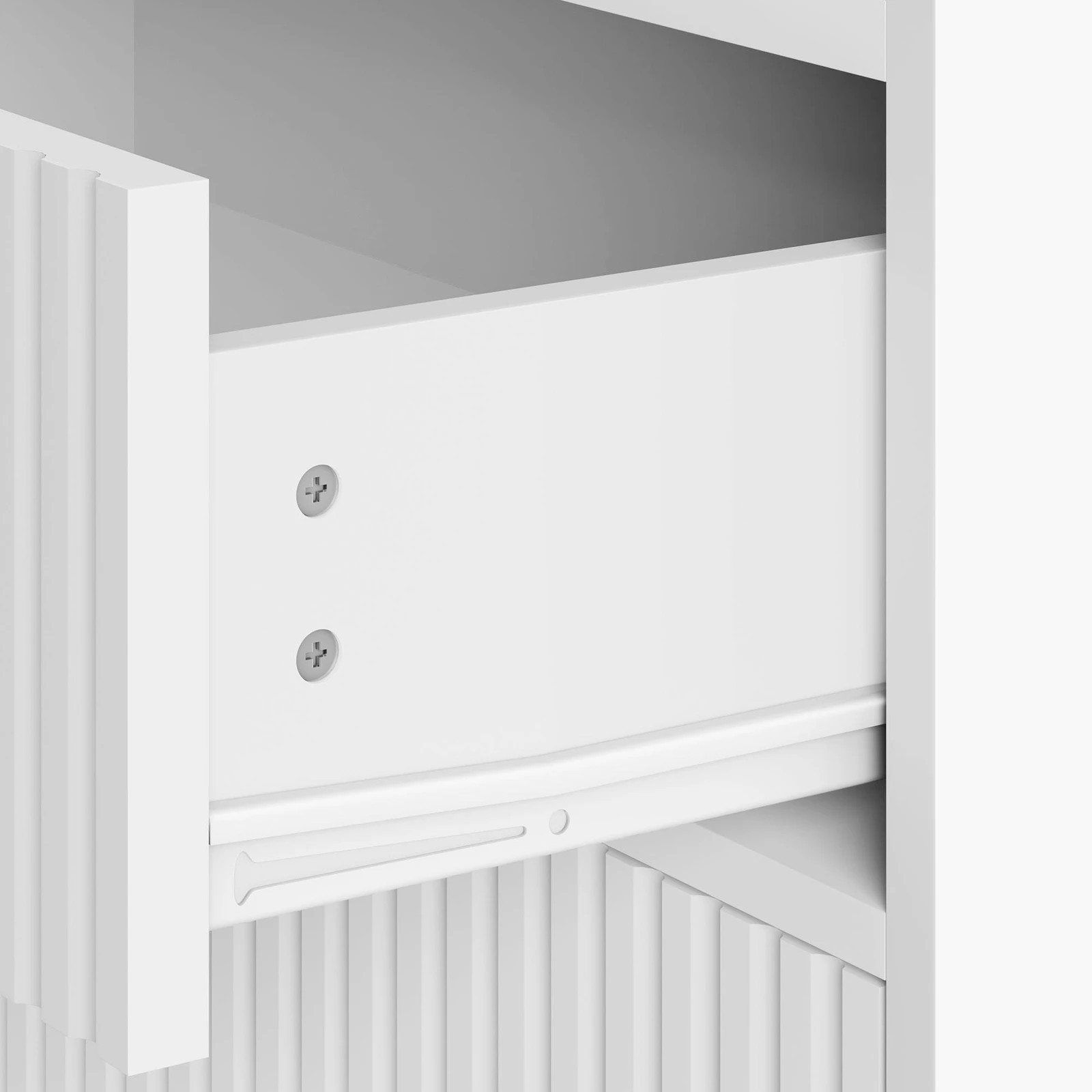 10 Alfordson 3 Chest of Drawers Modern Storage Cabinet Dresser Tallboy - White, 10 of 10