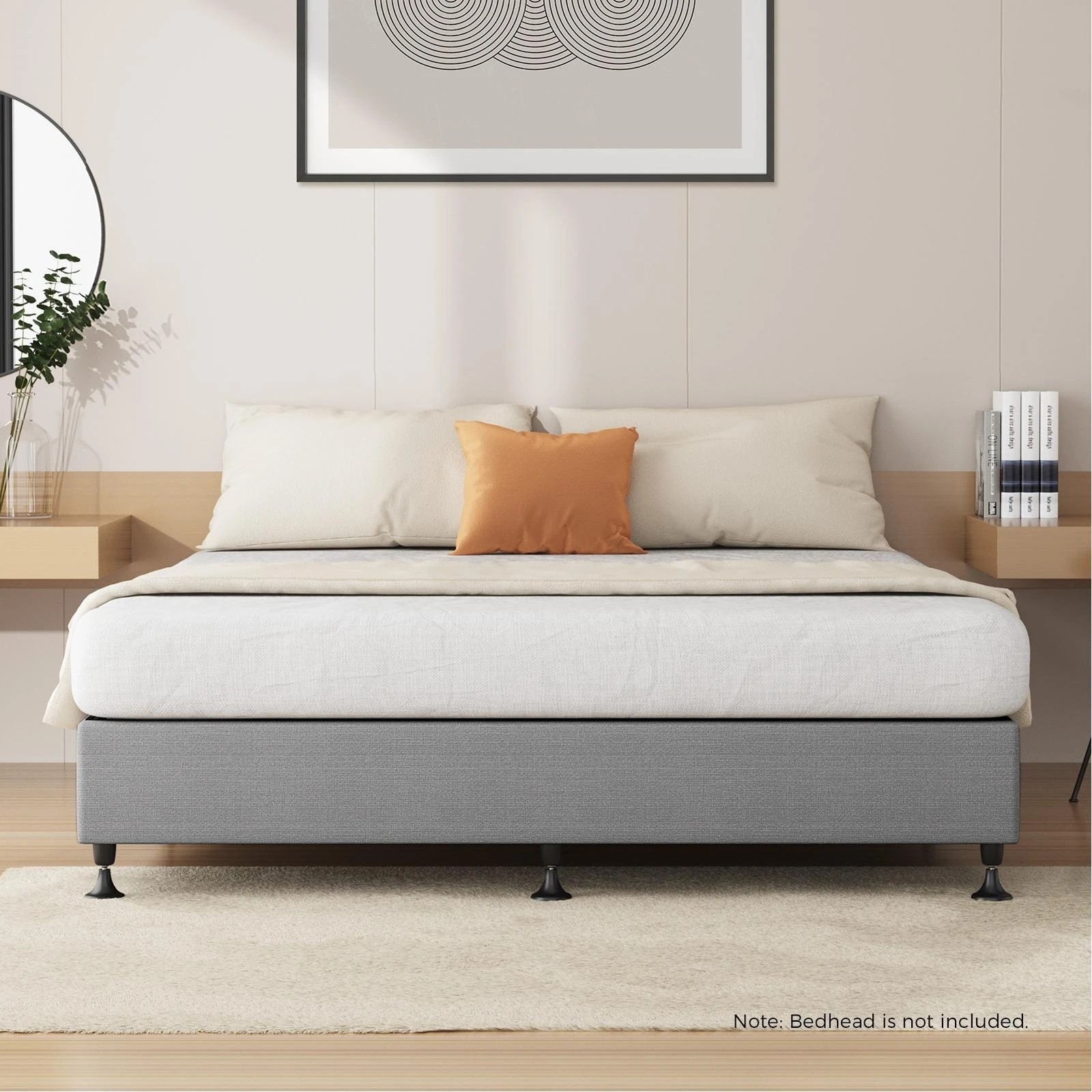 3 Oikiture Queen Bed Base Platform
 - Grey, 3 of 10