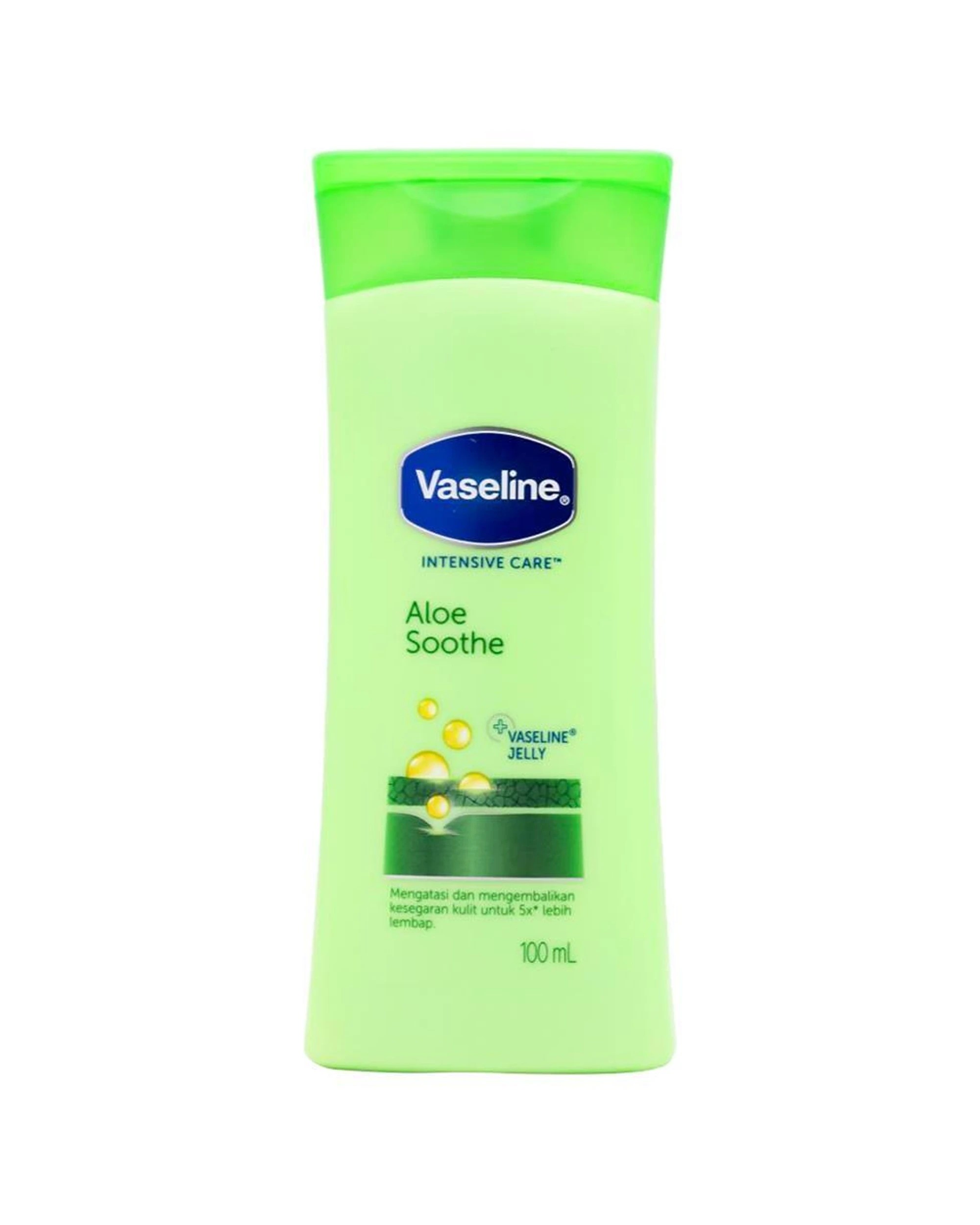 2 Vaseline 6pk Moisturising Lotion Aloe Soothe For Dry Skin Care 100ml - Green, 2 of 4