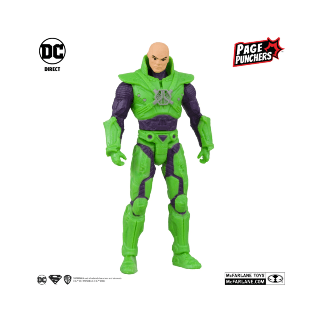 4 McFarlane Toys DC Page Punchers Forever Evil Lex Luthor 3 inch Action Figure with Comic Book, 4 of 8