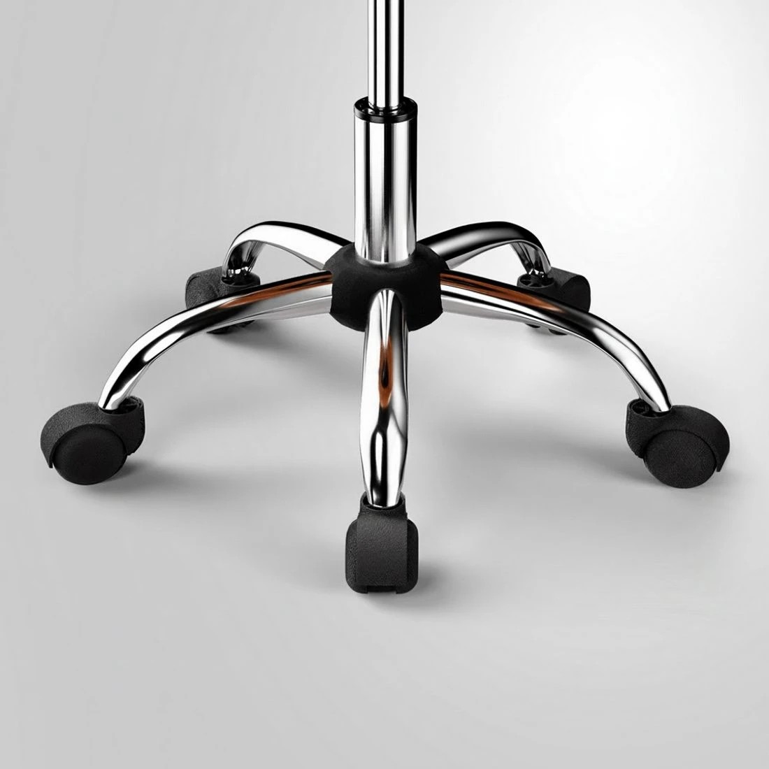 5 Artiss Salon Stool Swivel Chair Backrest Chairs - Brown, 5 of 5