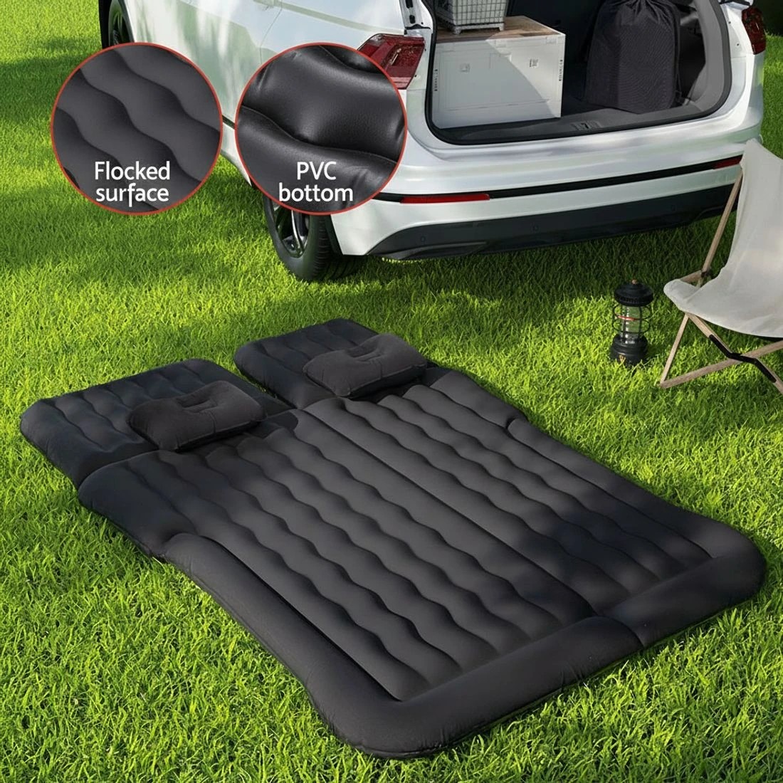 6 Weisshorn Car Mattress 175x130 Inflatable SUV Back Seat Camping Bed - Black, 6 of 6