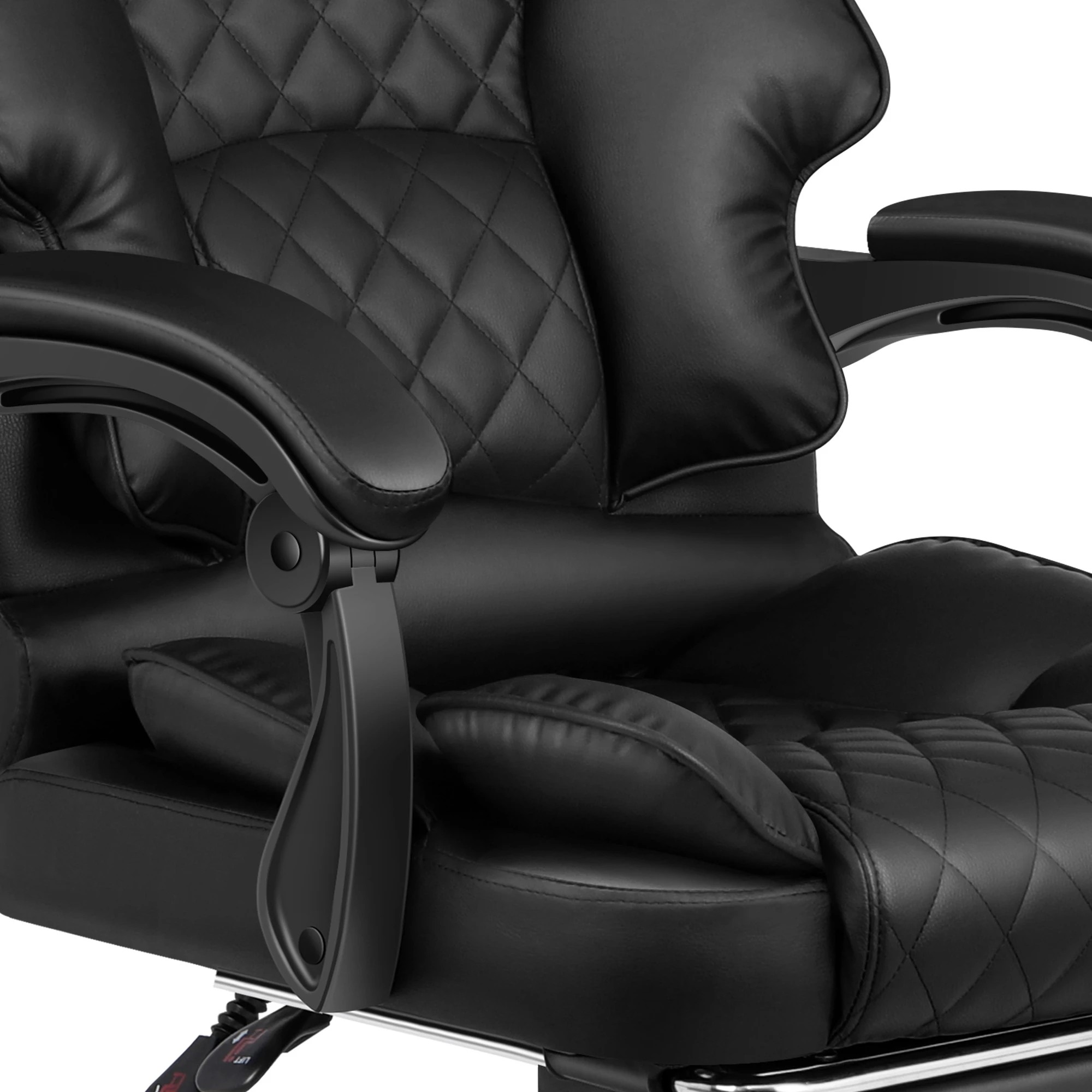 7 Alfordson Massage Office Chair Executive Recliner Gaming Computer Seat Leather - Black, 7 of 10