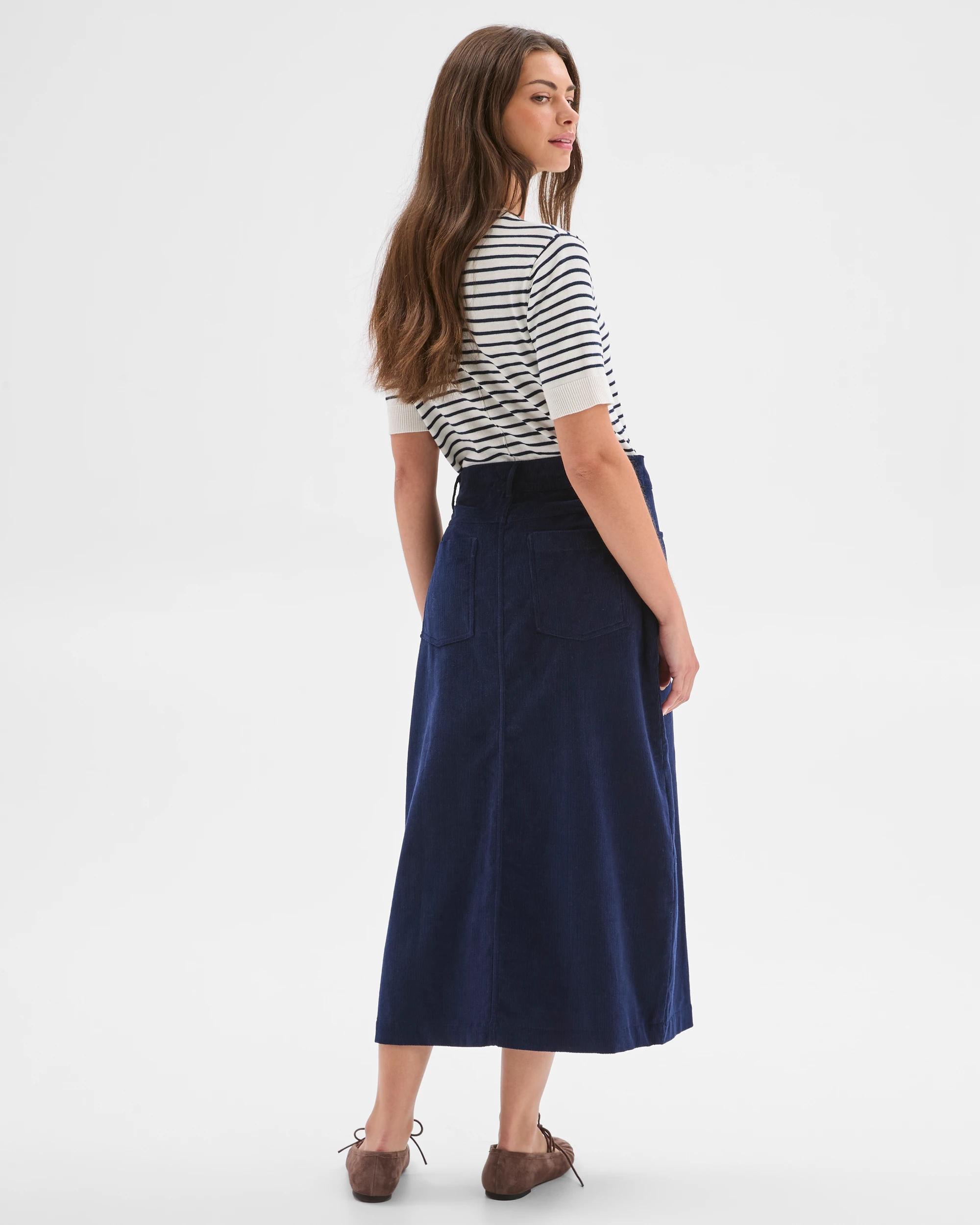 8 Target Petites Petites Midi Corduroy Pencil Skirt INK NAVY, 8 of 8