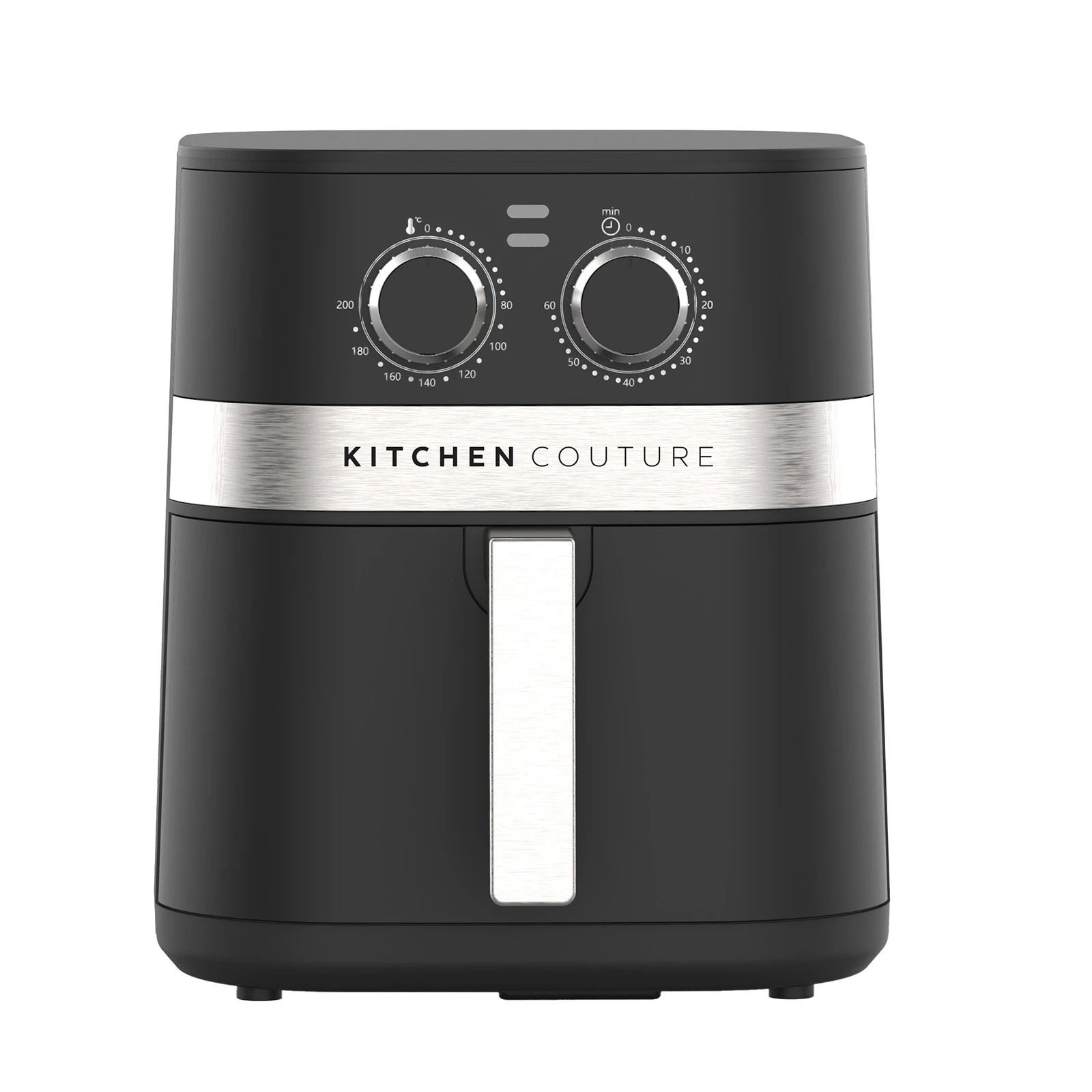 2 Kitchen Couture 5.5L Compact Air Fryer Stylish Powerful Healthy Cooking Black - Black, 2 of 7