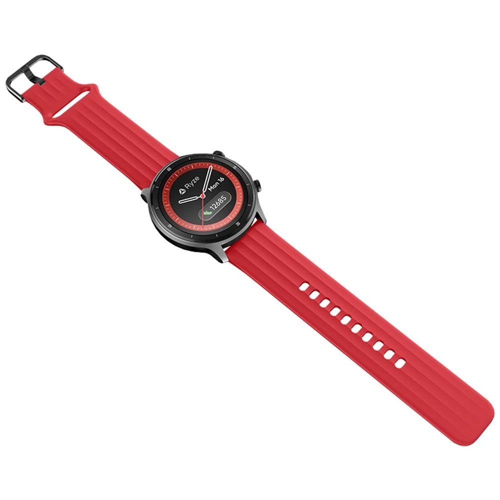 3 Ryze Flex Smart Watch Red and Blue, 3 of 4