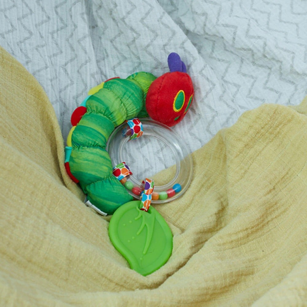 5 Eric Carle - The Very Hungry Caterpillar Ring Rattle, Birth+ - Green, 5 of 5