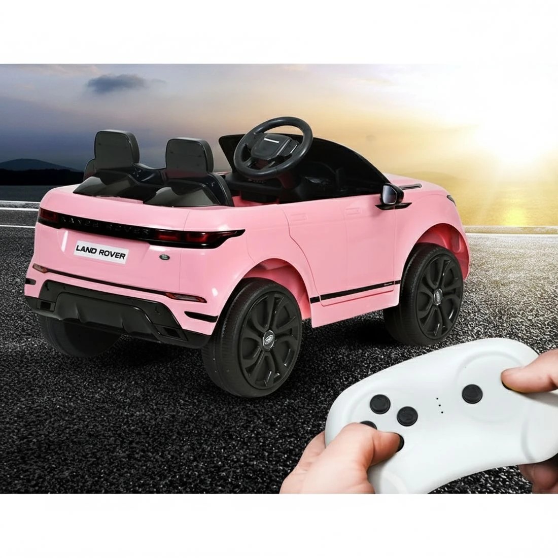 5 Kids Electric Ride On Car Land Rover Licensed Toy Cars Remote 12V Battery - Pink, 5 of 5