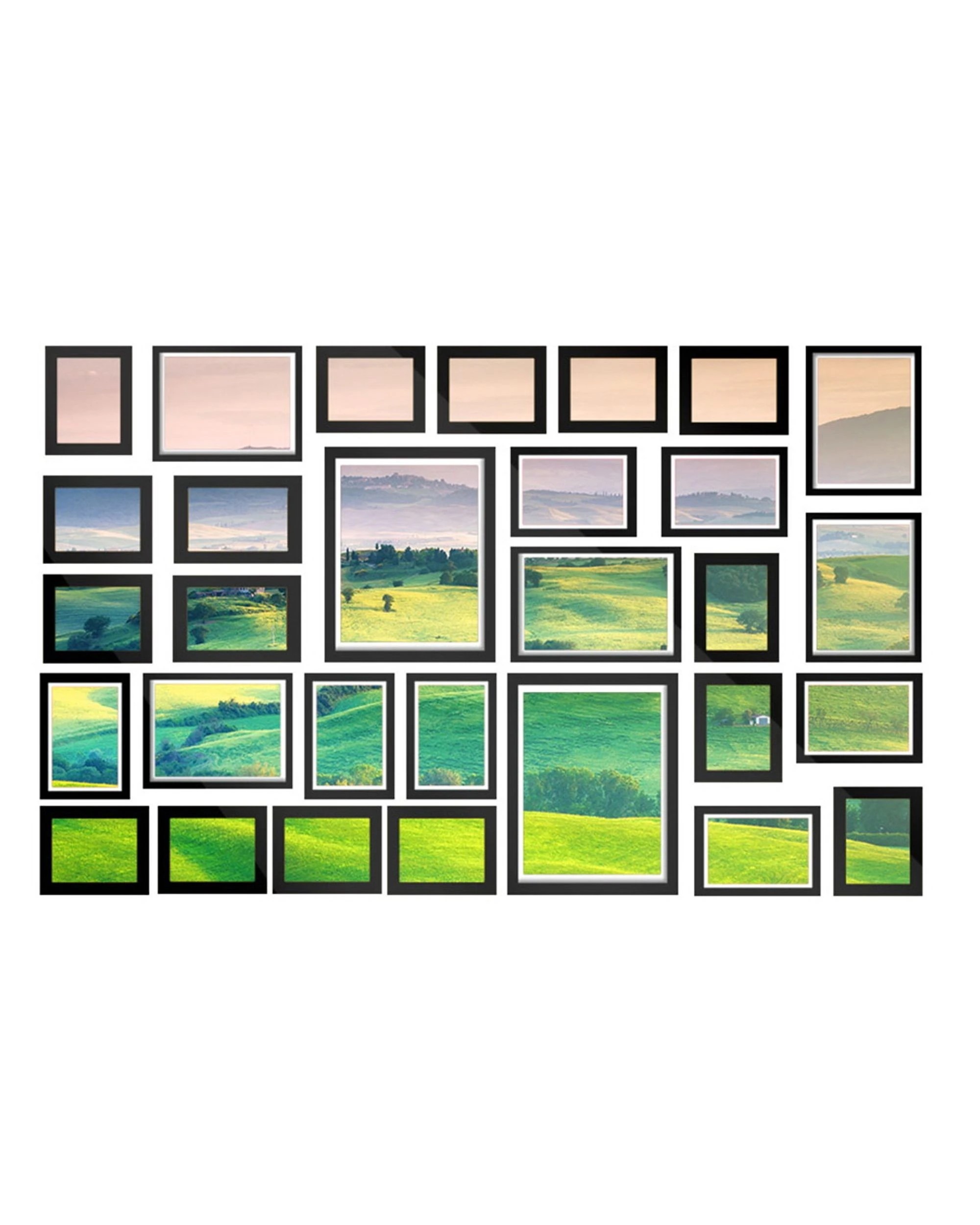 1 Artiss Photo Frames Art Holder 30PCS 8x10" 5x7" 4x6" 3.5x5" - Black, 1 of 6