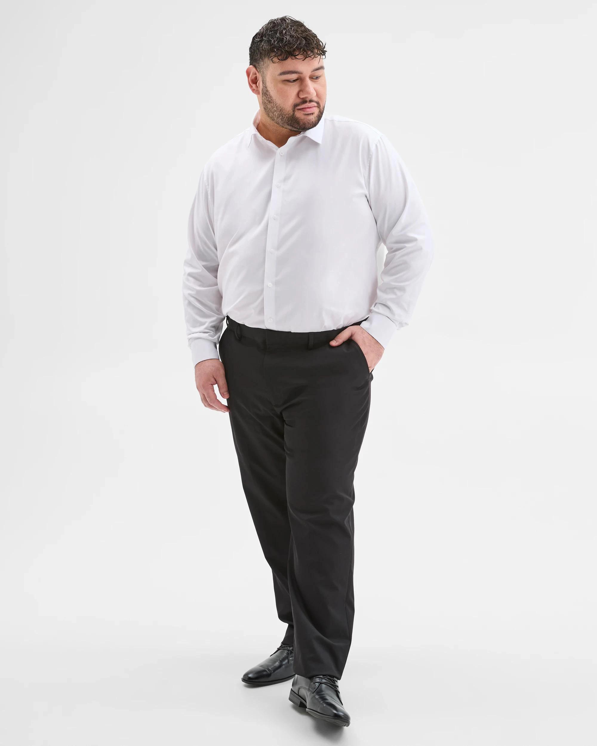 1 Target Man Plus Plus Size Core Business Shirt WHITE, 1 of 6