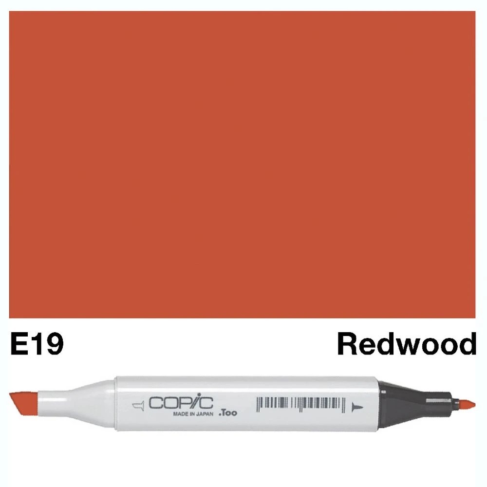 3 Copic Classic Original Dual Nib Marker E19 Redwood, 3 of 3