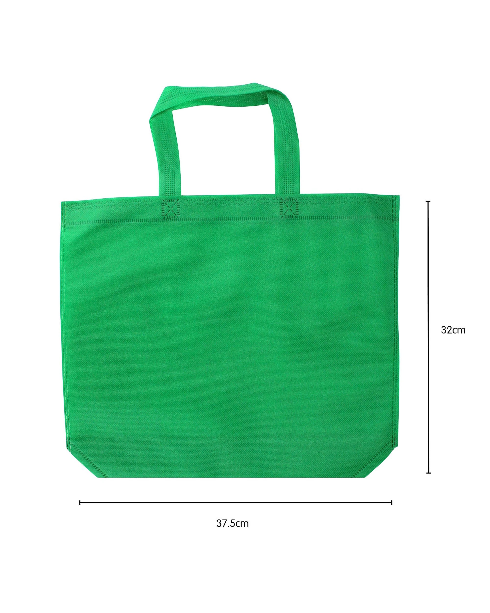 2 Partyrama Tote Bags Medium Pack of 12 - Green, 2 of 3