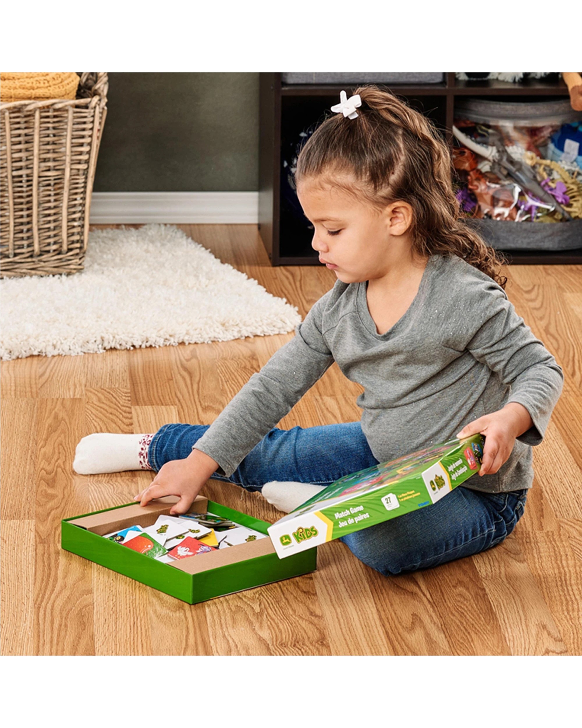 1 John Deere 54pc Kids Match Game Farm Theme Memory Cards 3 Years Plus Family Fun - Multi, 1 of 3