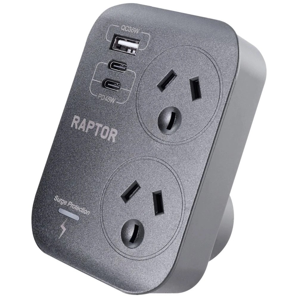 3 Jackson Raptor Surge Protected 2 Port with USB C/A, 3 of 5