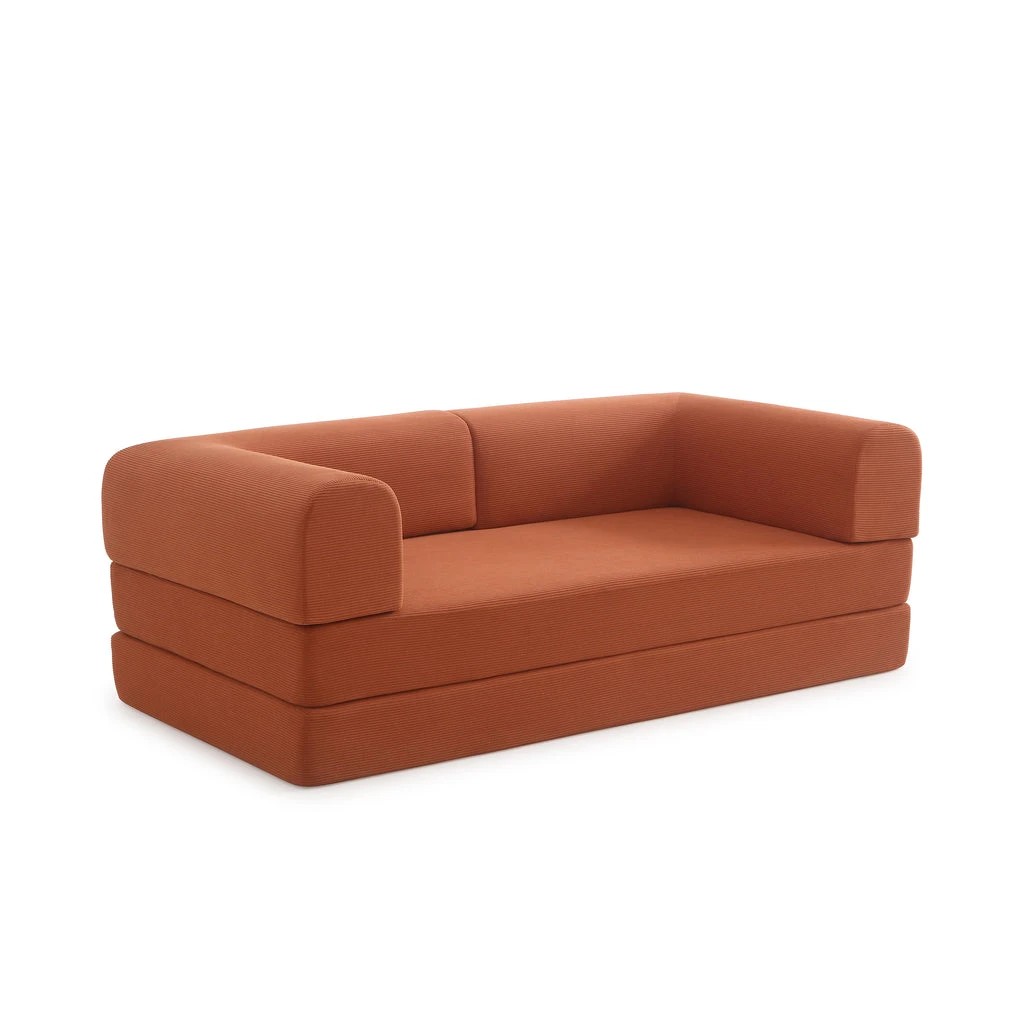 4 Zzz Atelier Luna Modular Convertible Sofa Bed - Brown, 4 of 9