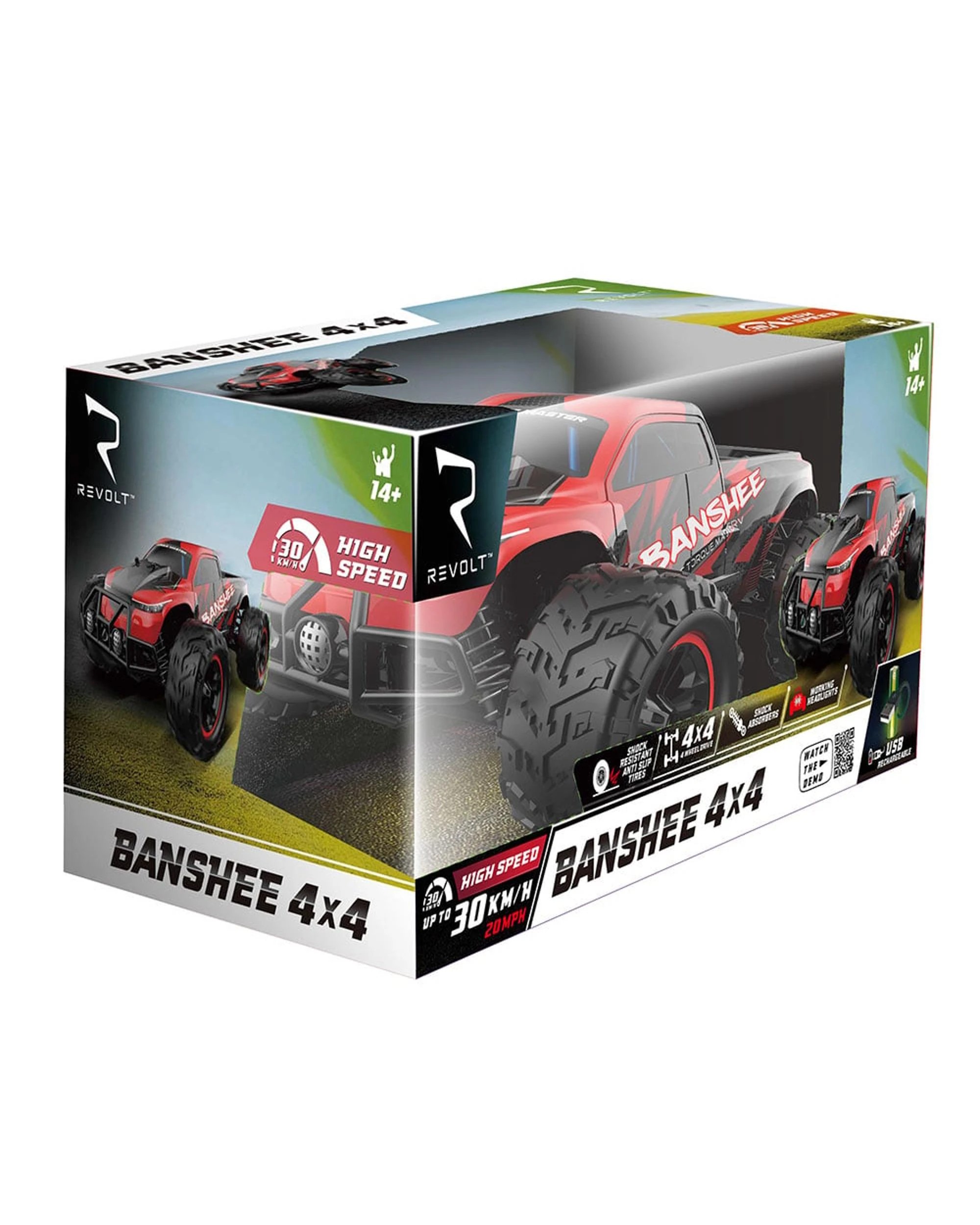 2 Revolt RC Banshee 4x4 Car, 2 of 3