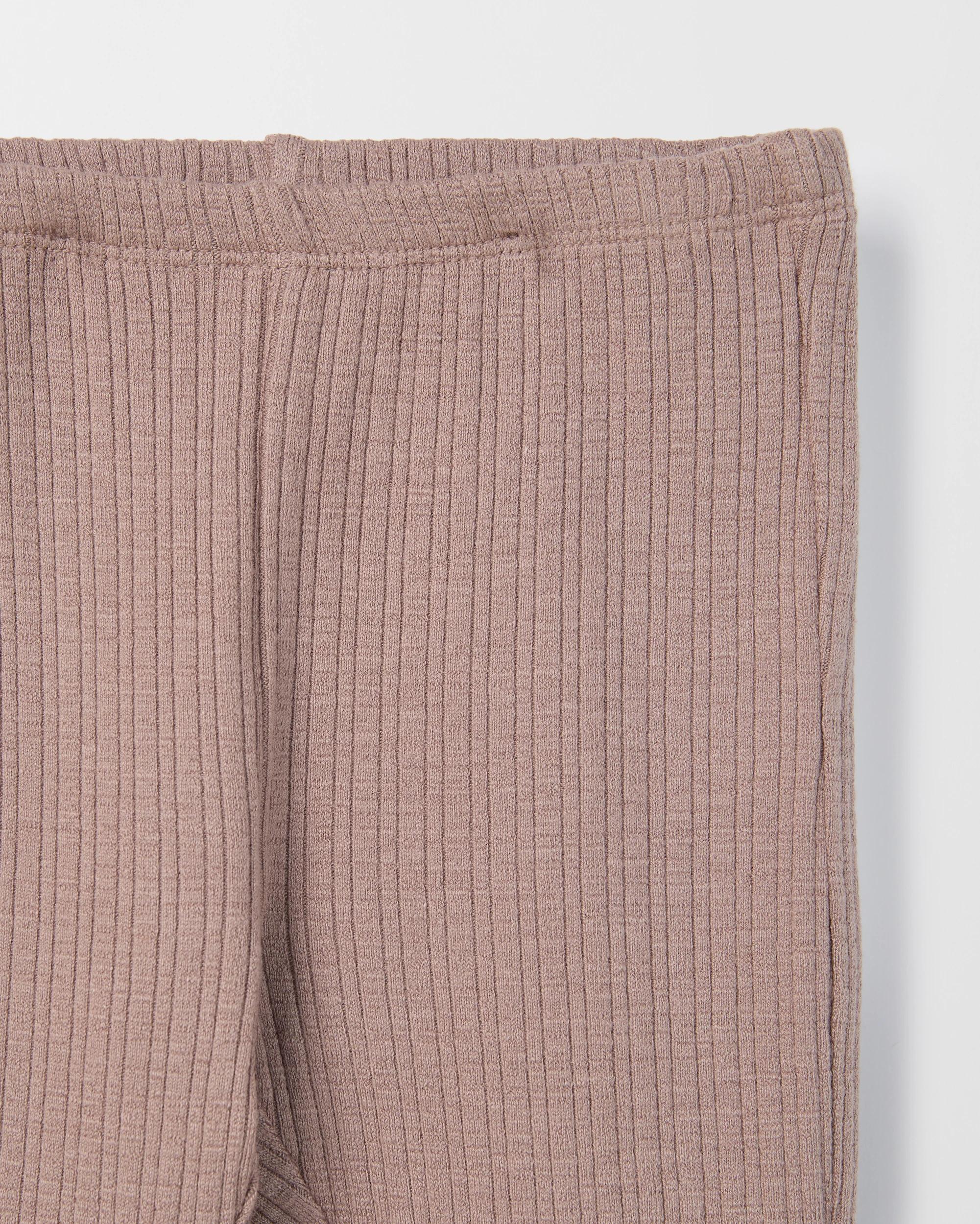 2 Target Baby Flare Leg Ribbed Leggings TAUPE, 2 of 2