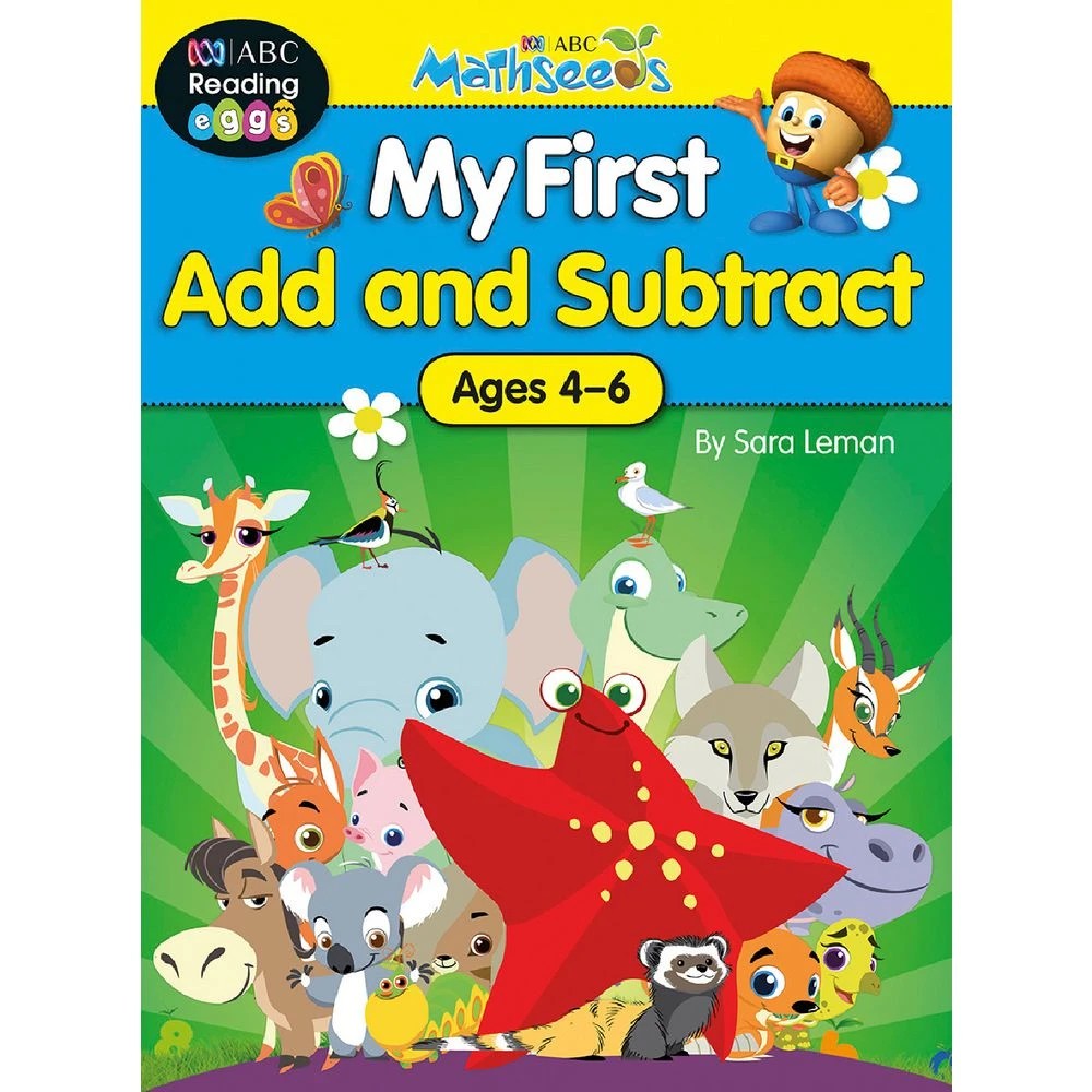 1 ABC Mathseeds Activity Book First Addition and Subtraction, 1 of 4