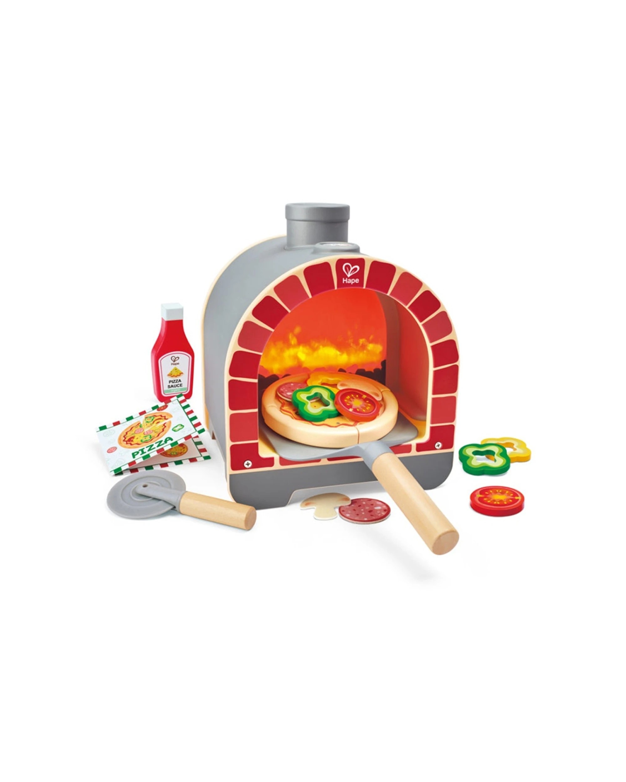 1 Hape Pizza Oven Toy With Lights And Sounds Kids 3D Activity - Multi, 1 of 6